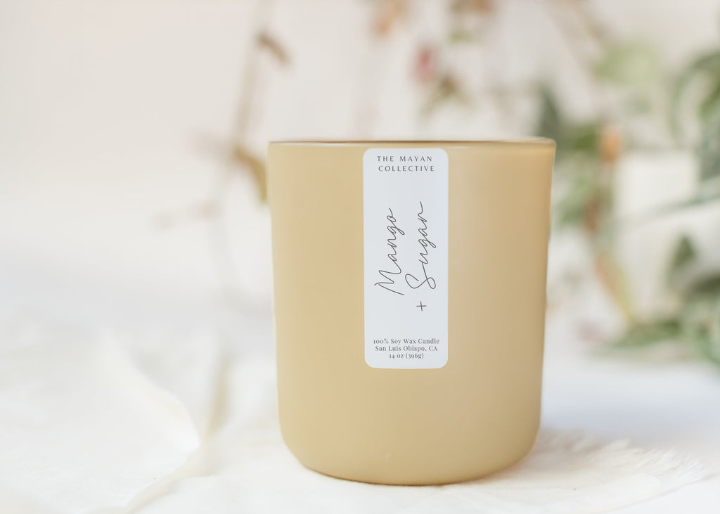 Mango + Sugar Soy Wax Candle