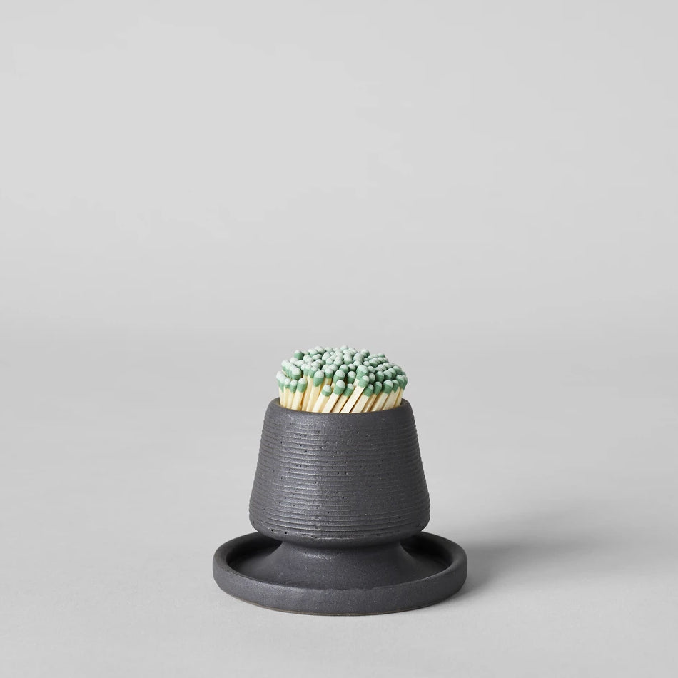 Bloomist Stoneware Match Strike with Tray | Heirloom Boulevard