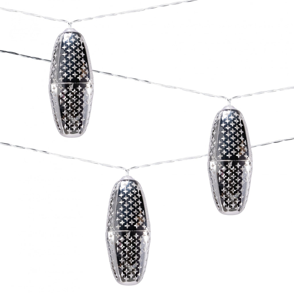 Allsop Metallic Marrakesh Star Solar String Lights (10 piece) Silver Star | Heirloom Boulevard