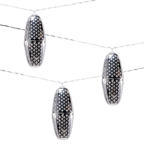 Allsop Metallic Marrakesh Star Solar String Lights (10 piece) Silver Star | Heirloom Boulevard