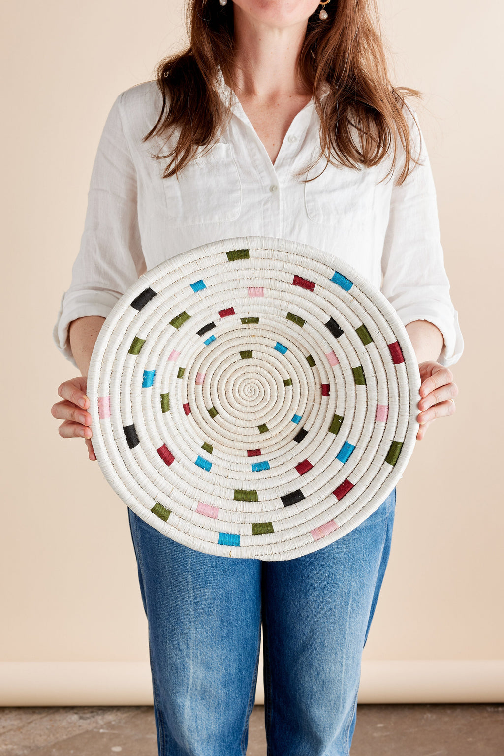 Mosaic Confetti Wall Basket Kanju Interiors | Heirloom Boulevard