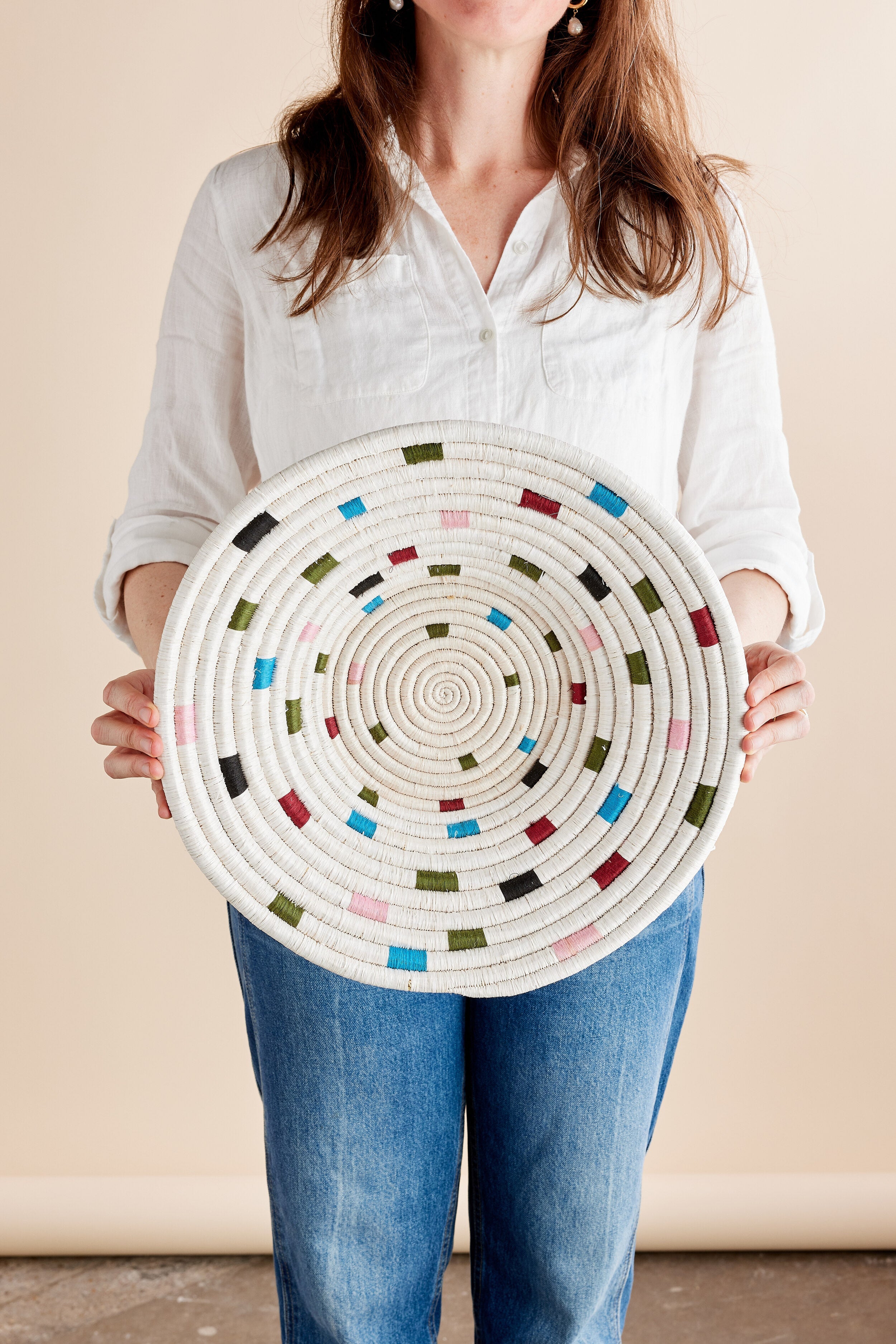 Mosaic Confetti Wall Basket Kanju Interiors | Heirloom Boulevard