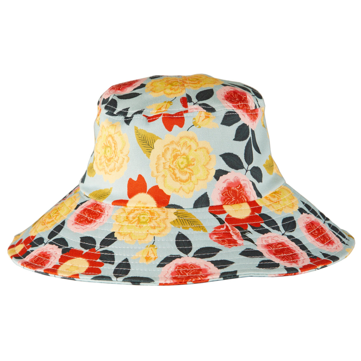 Womanswork Cotton Bucket Sun Hat in Heirloom Garden | Heirloom Boulevard