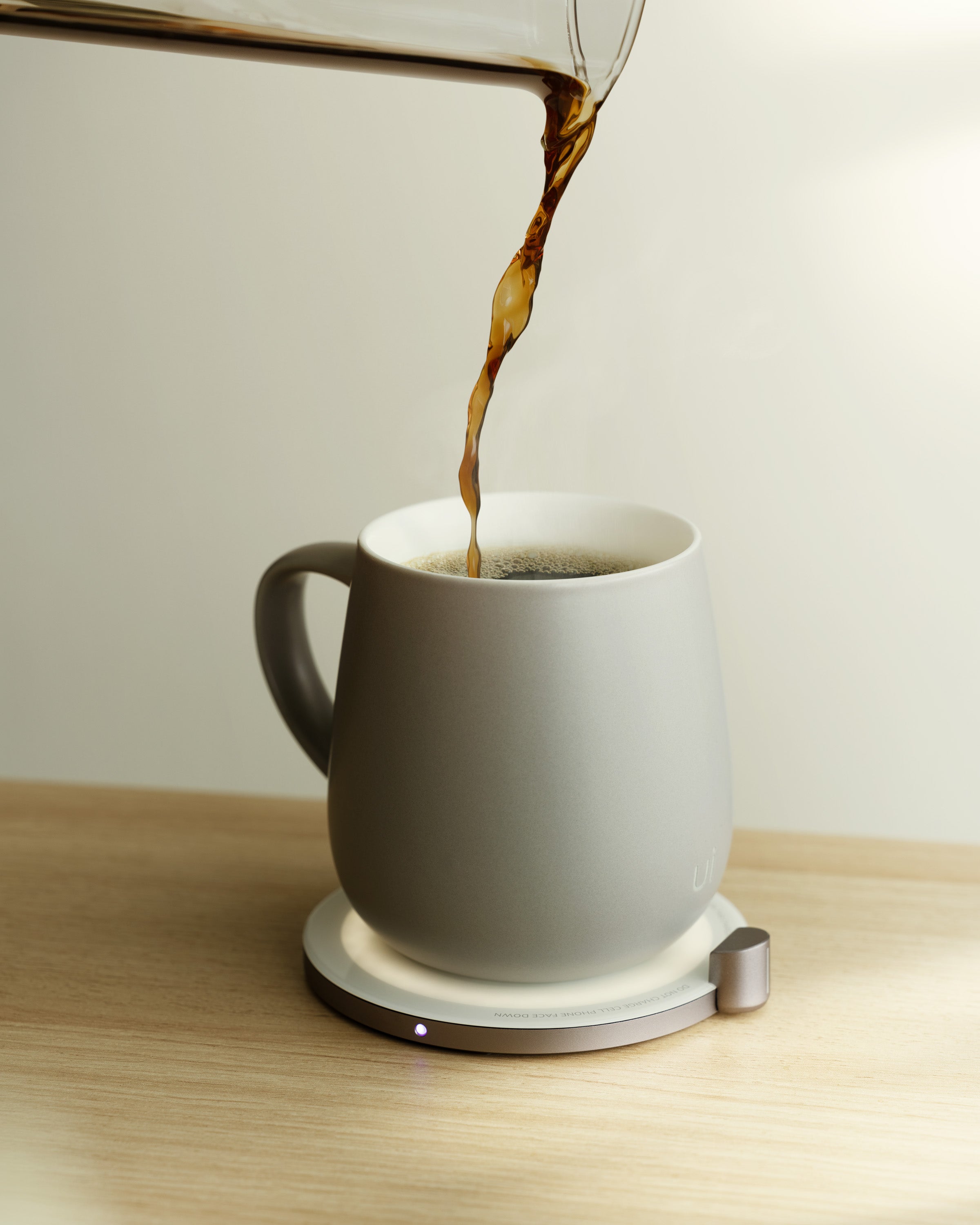 OHOM Ui Self-heating Mug Set - Soft Gray | Heirloom Boulevard