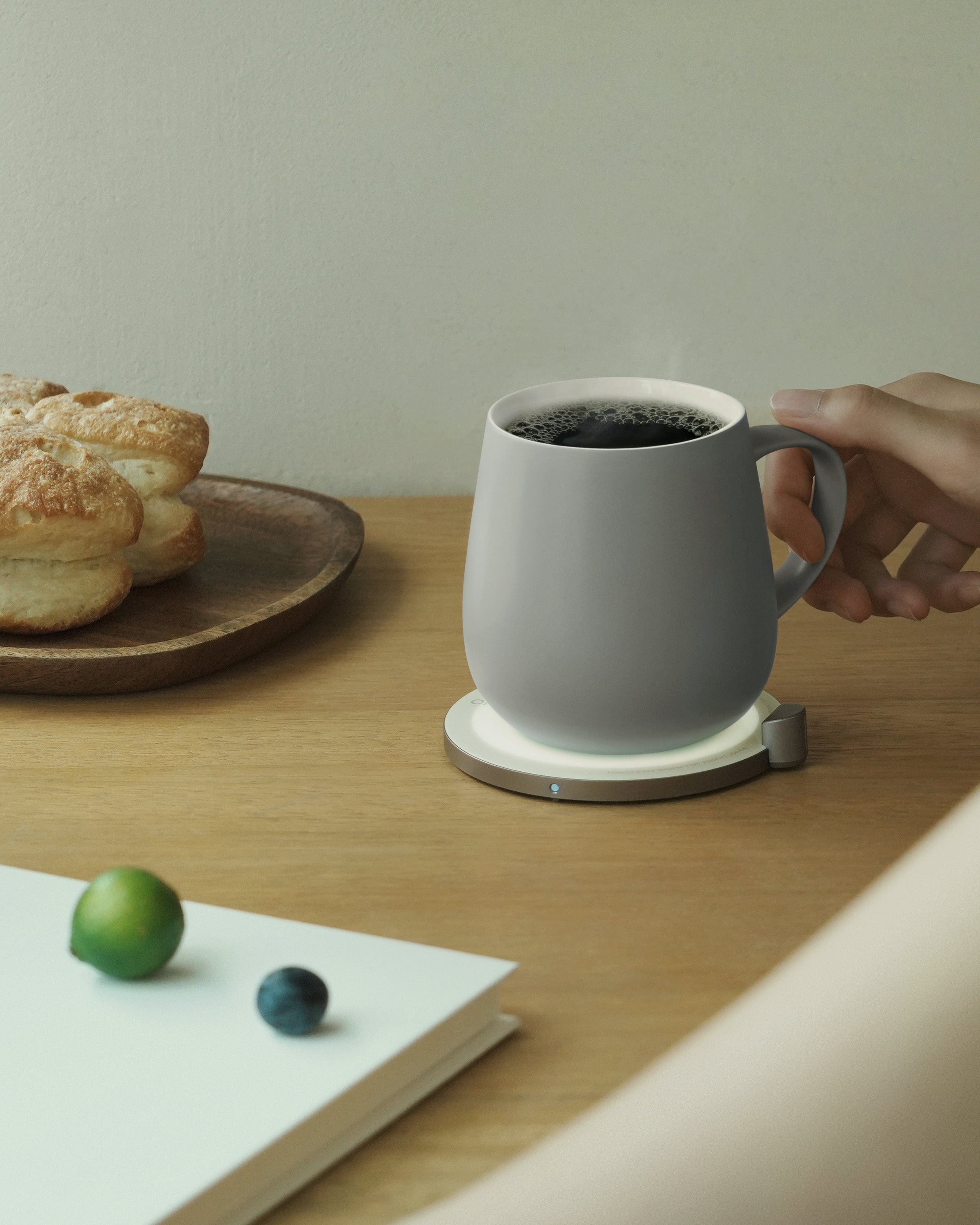 Ui Self-heating Mug Set - Soft Gray | Heirloom Boulevard