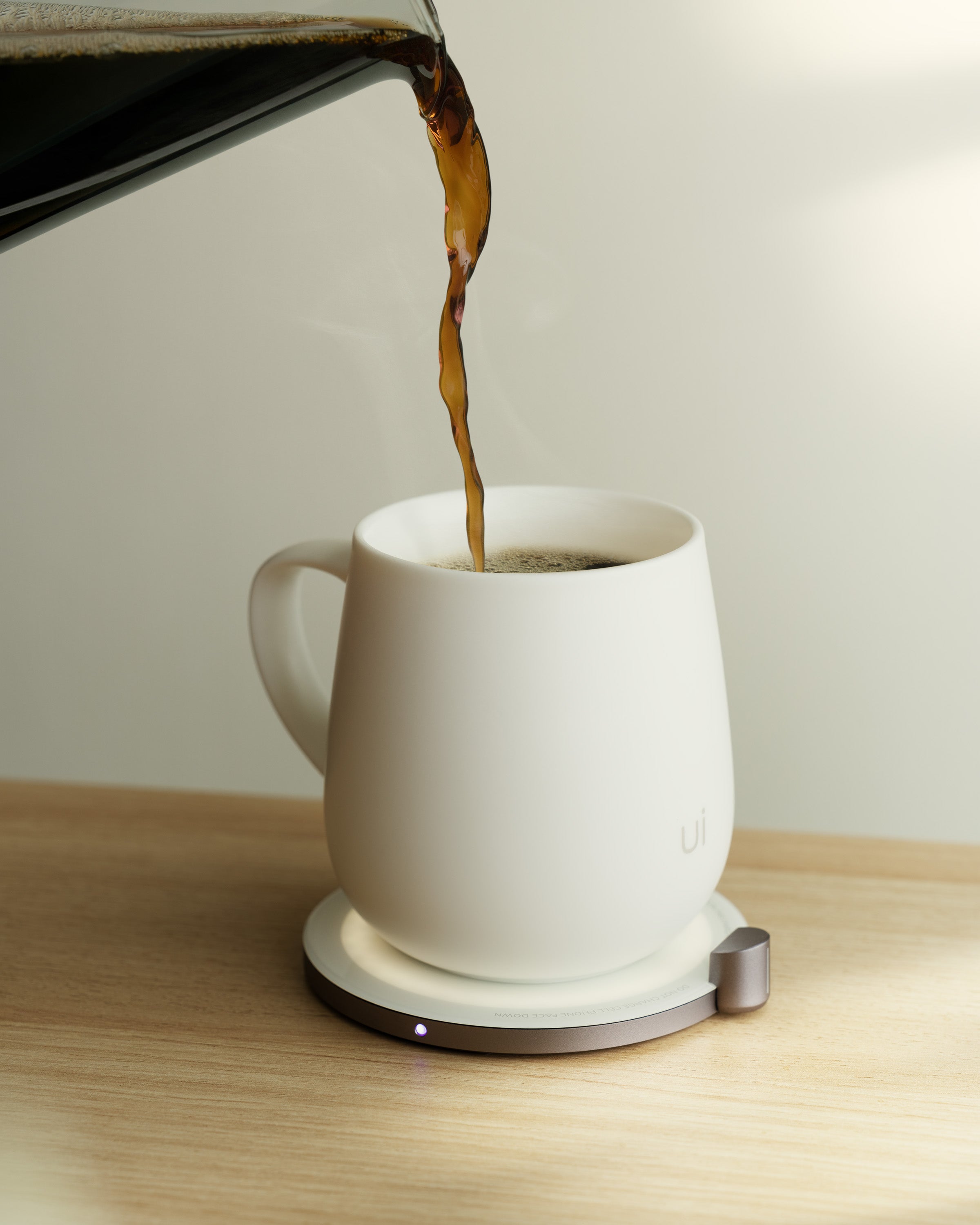 OHOM Ui Self-heating Mug Set - Jasmine White | Heirloom Boulevard
