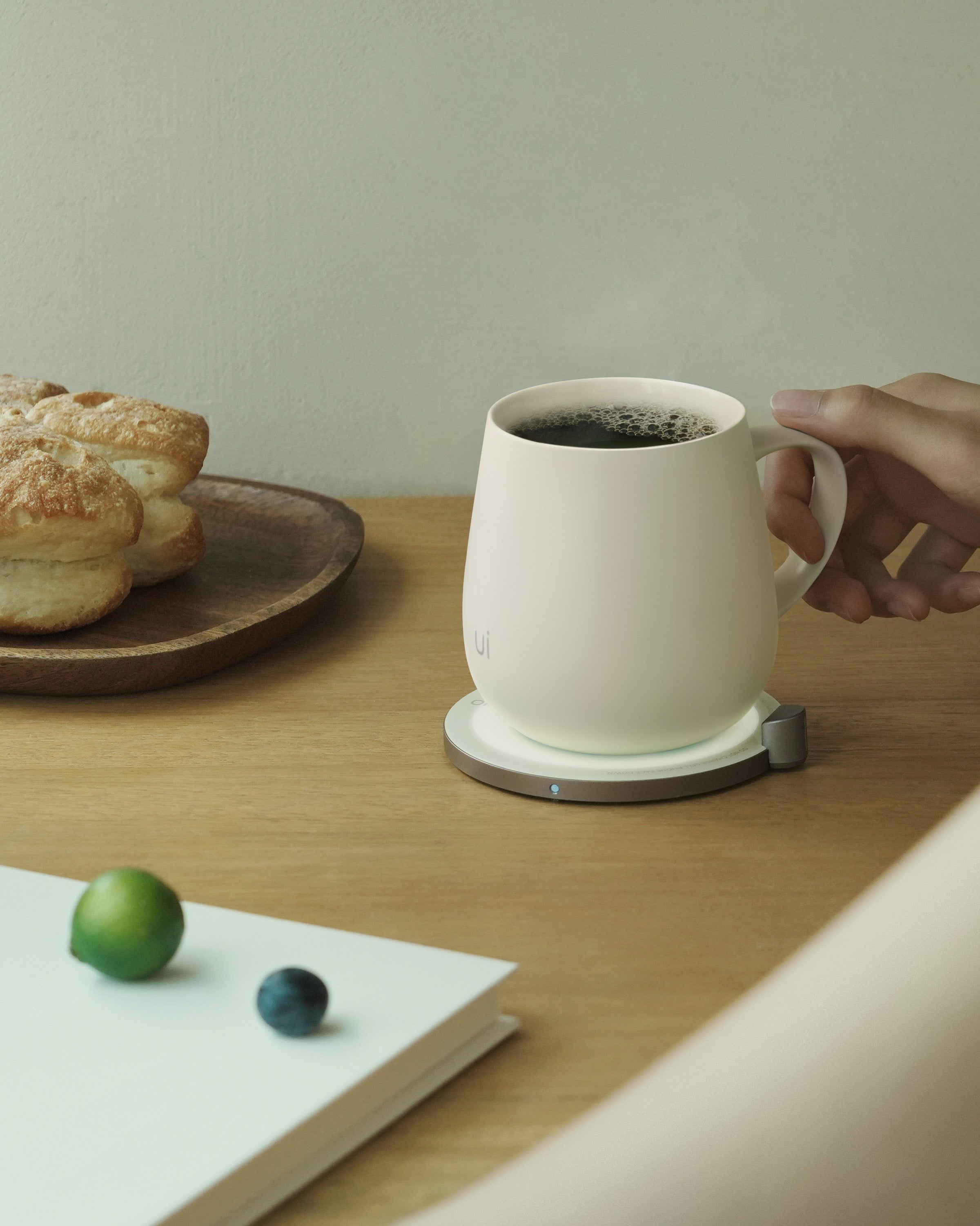 Ui Self-heating Mug Set - Jasmine White | Heirloom Boulevard