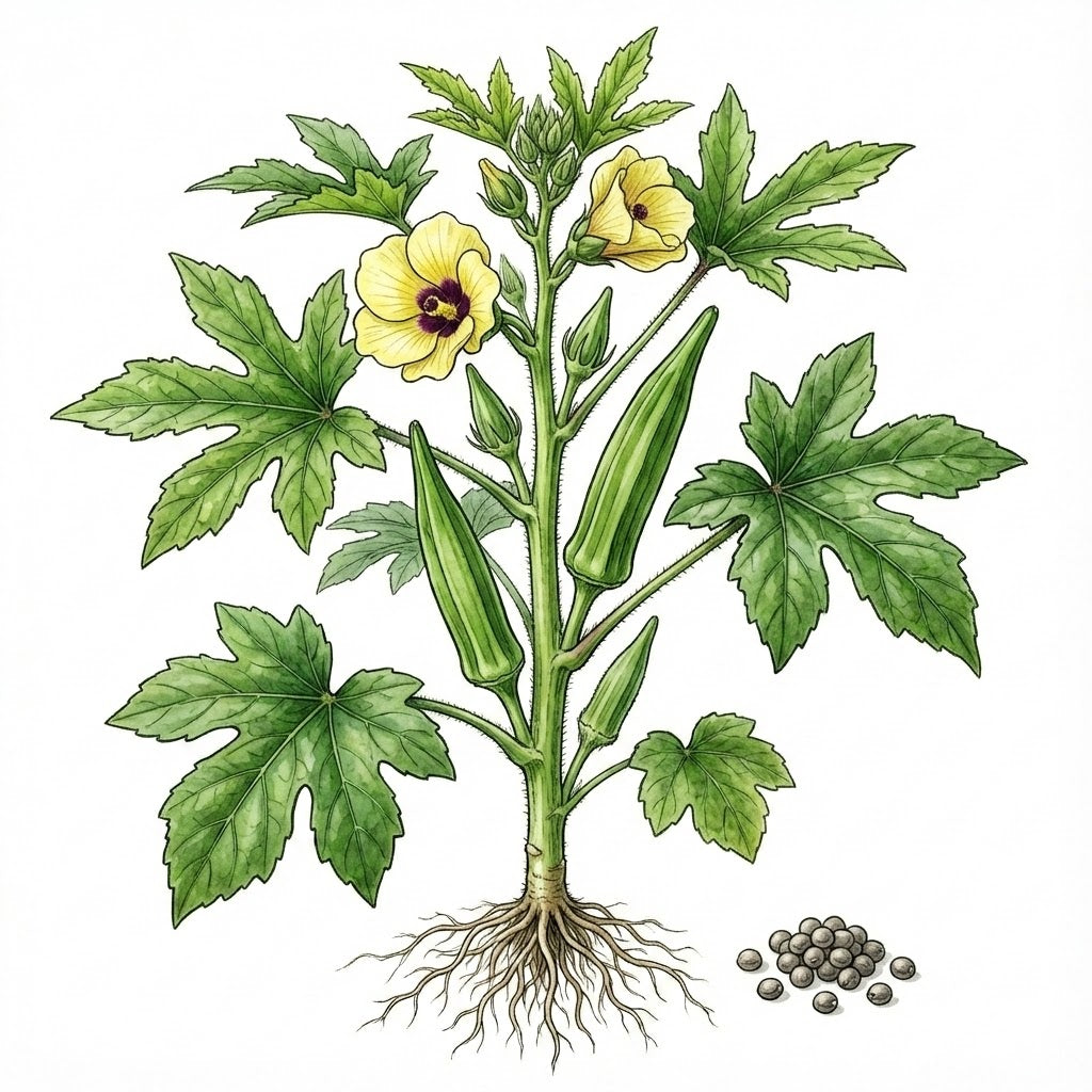 OKRA Seeds, Clemson Spineless | Heirloom Boulevard