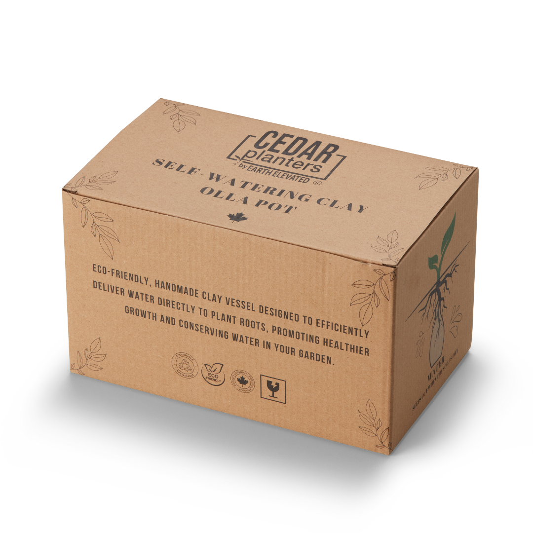 Cedar Planters Self-Watering Clay Olla Pot | Heirloom Boulevard