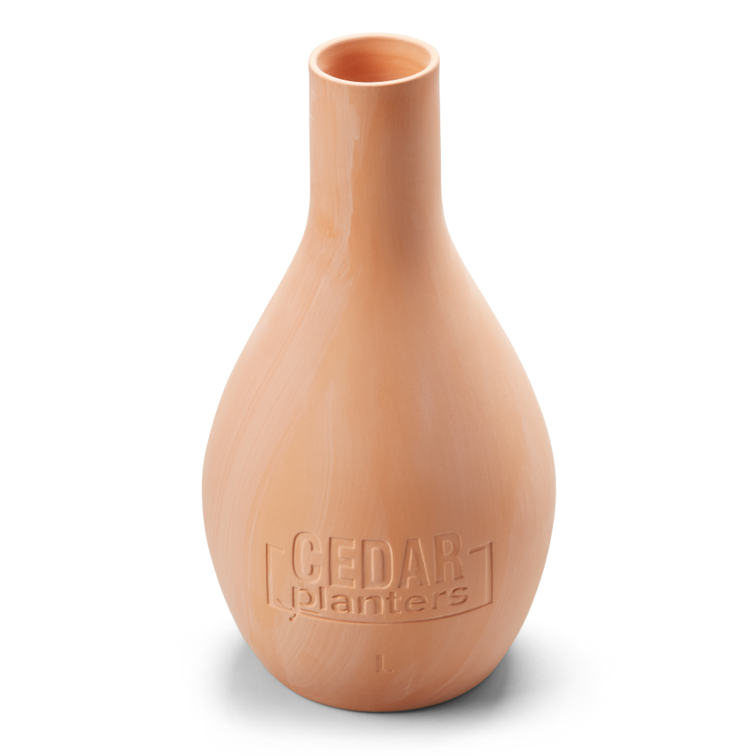 Cedar Planters Self-Watering Clay Olla Pot | Heirloom Boulevard