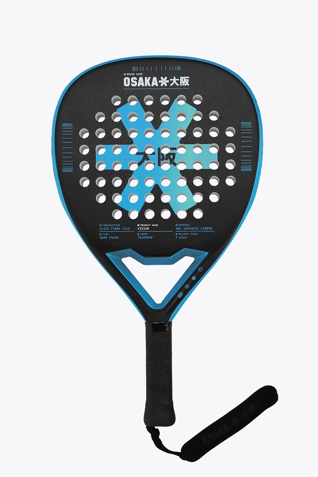 Osaka Padel Racket - Vision - Power | Electric Blue Electric Blue No SIze | Heirloom Boulevard