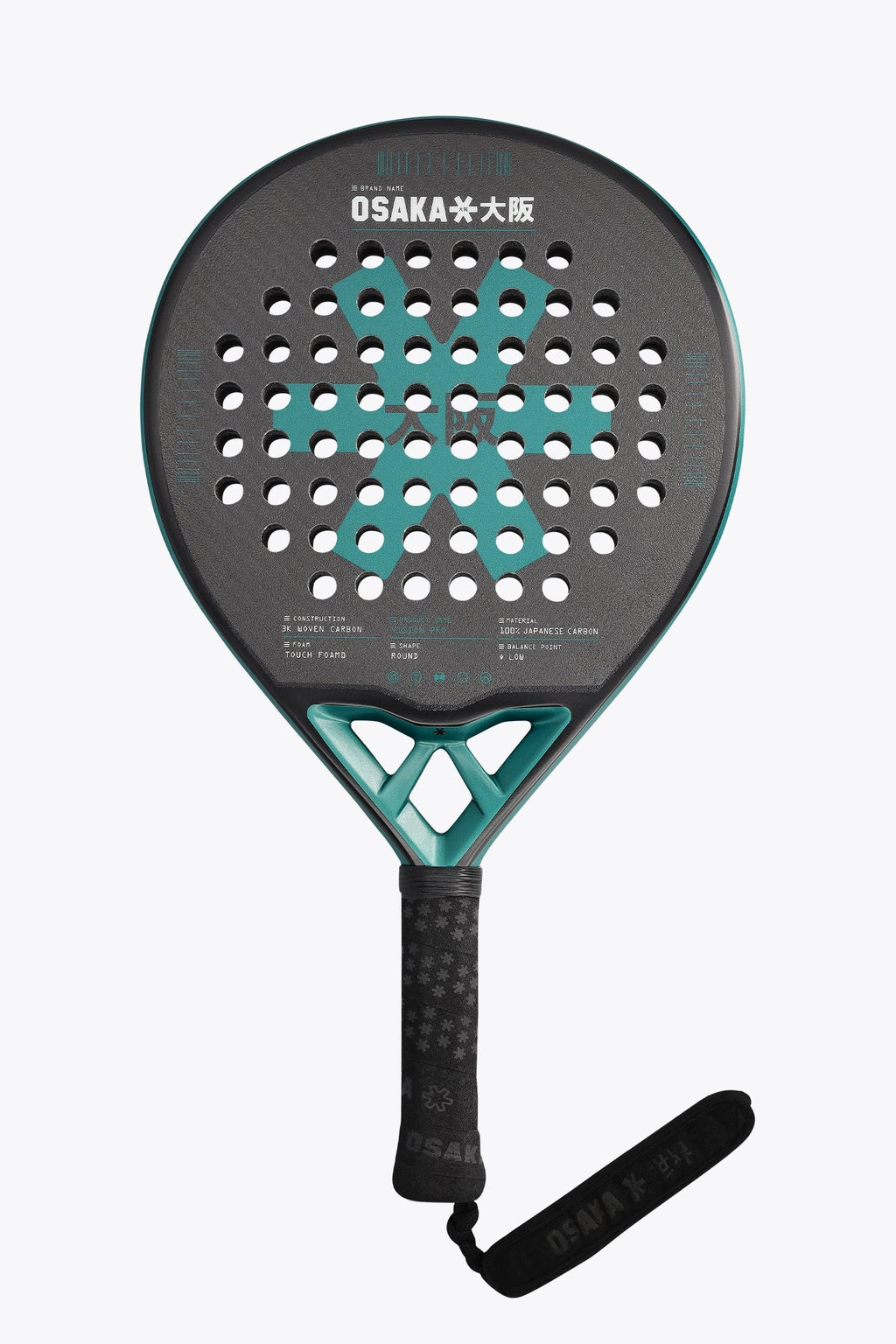 Osaka Padel Racket - Vision Pro - Control | Transformative Teal Transformative Teal No SIze | Heirloom Boulevard