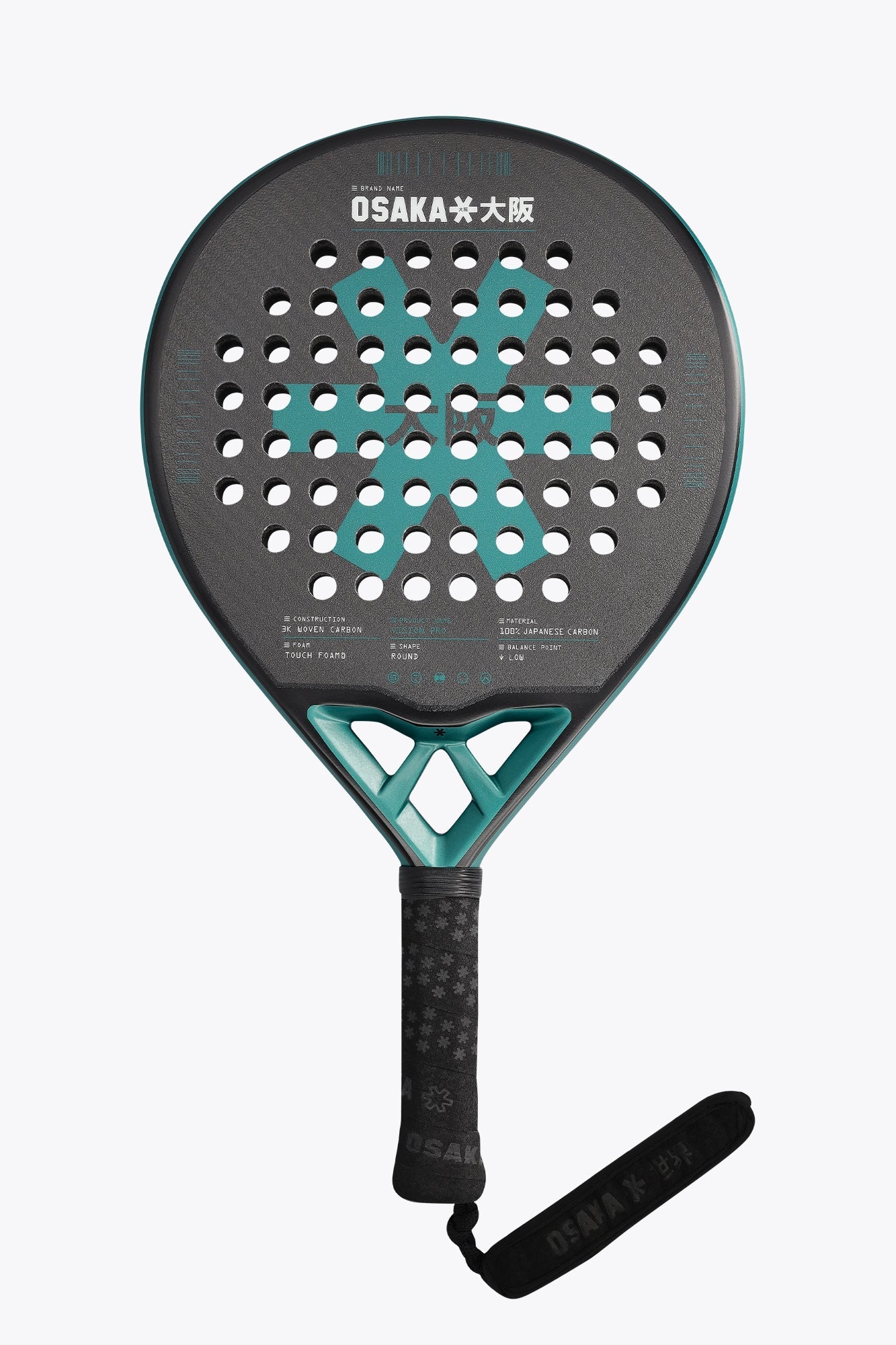 Osaka Padel Racket - Vision Pro - Control | Transformative Teal Transformative Teal No SIze | Heirloom Boulevard