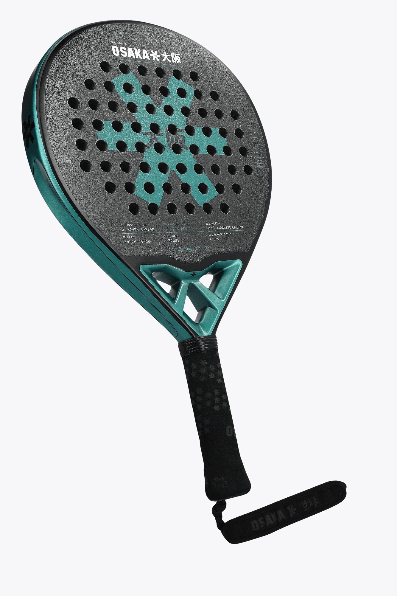 Osaka Padel Racket - Vision Pro - Control | Transformative Teal | Heirloom Boulevard