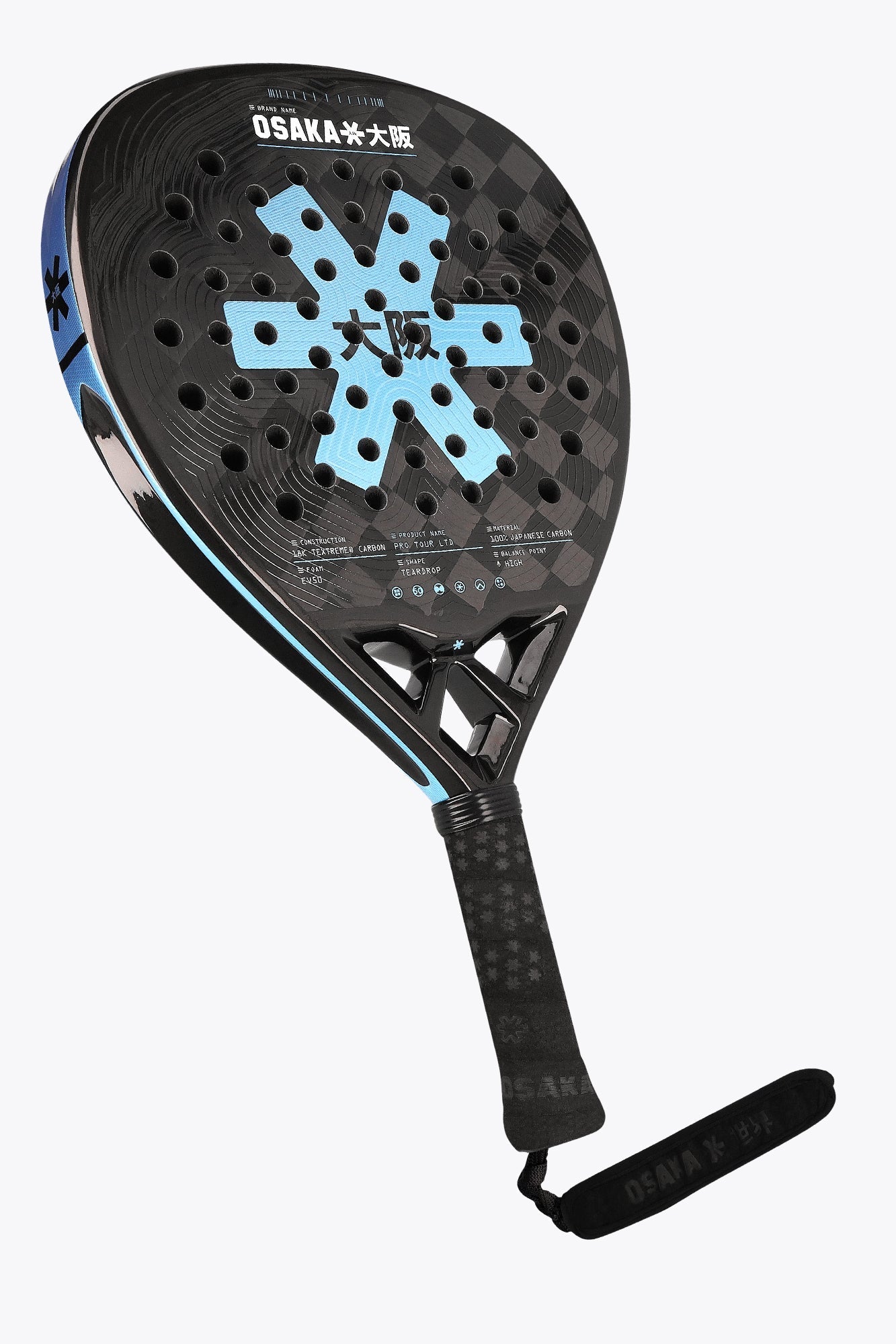 Osaka Padel Racket - Pro Tour LTD - Power | Silver Lake Blue | Heirloom Boulevard