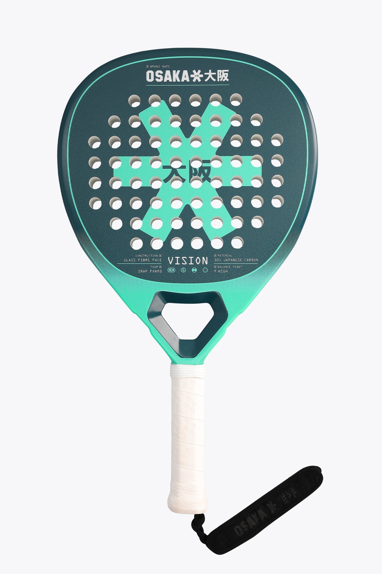 Osaka Padel Racket - Vision - Power | Transformative Teal Transformative Teal No SIze | Heirloom Boulevard