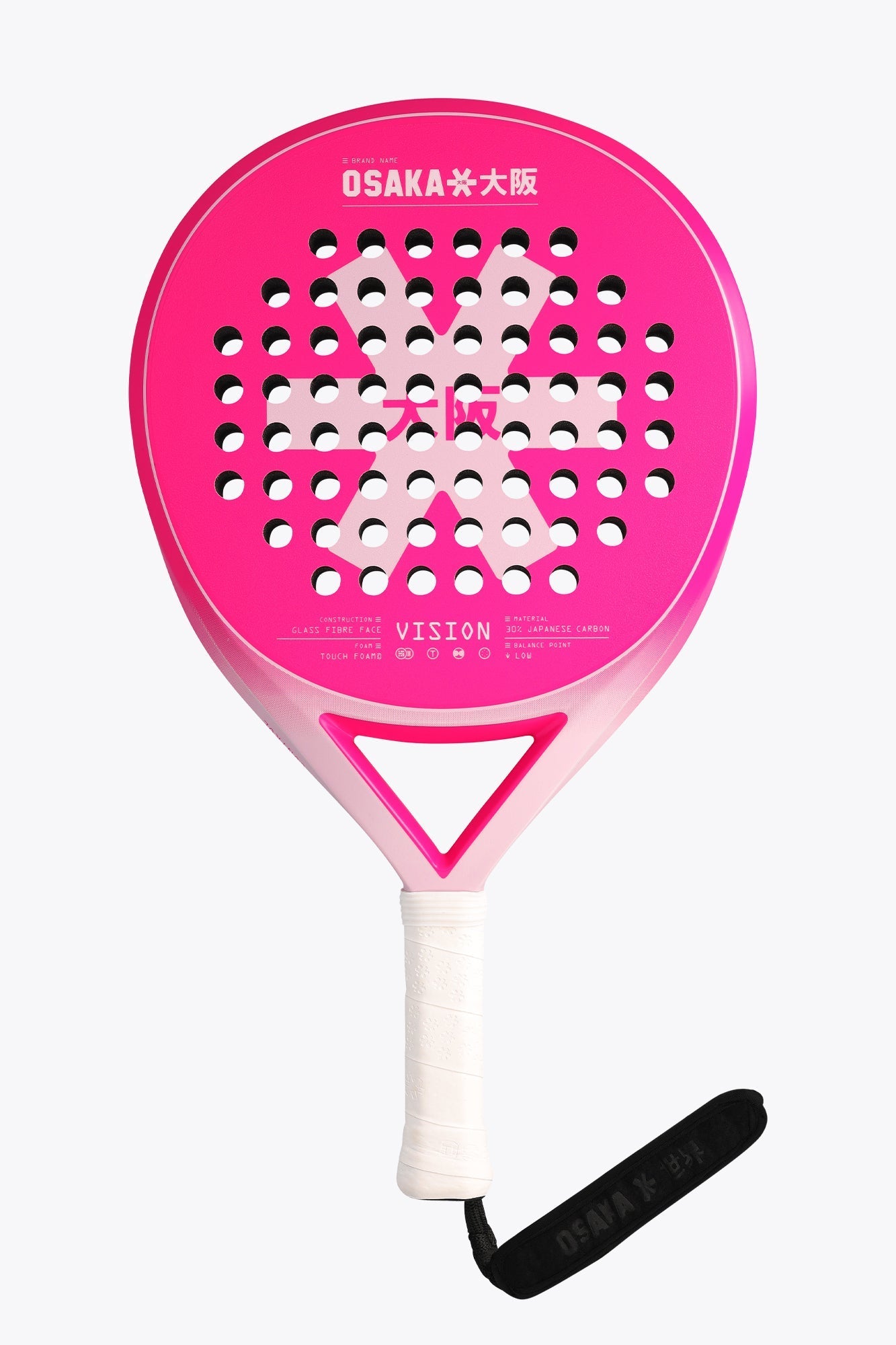 Osaka Padel Racket - Vision - Control | Electric Fuchsia Electric Fuchsia No SIze | Heirloom Boulevard