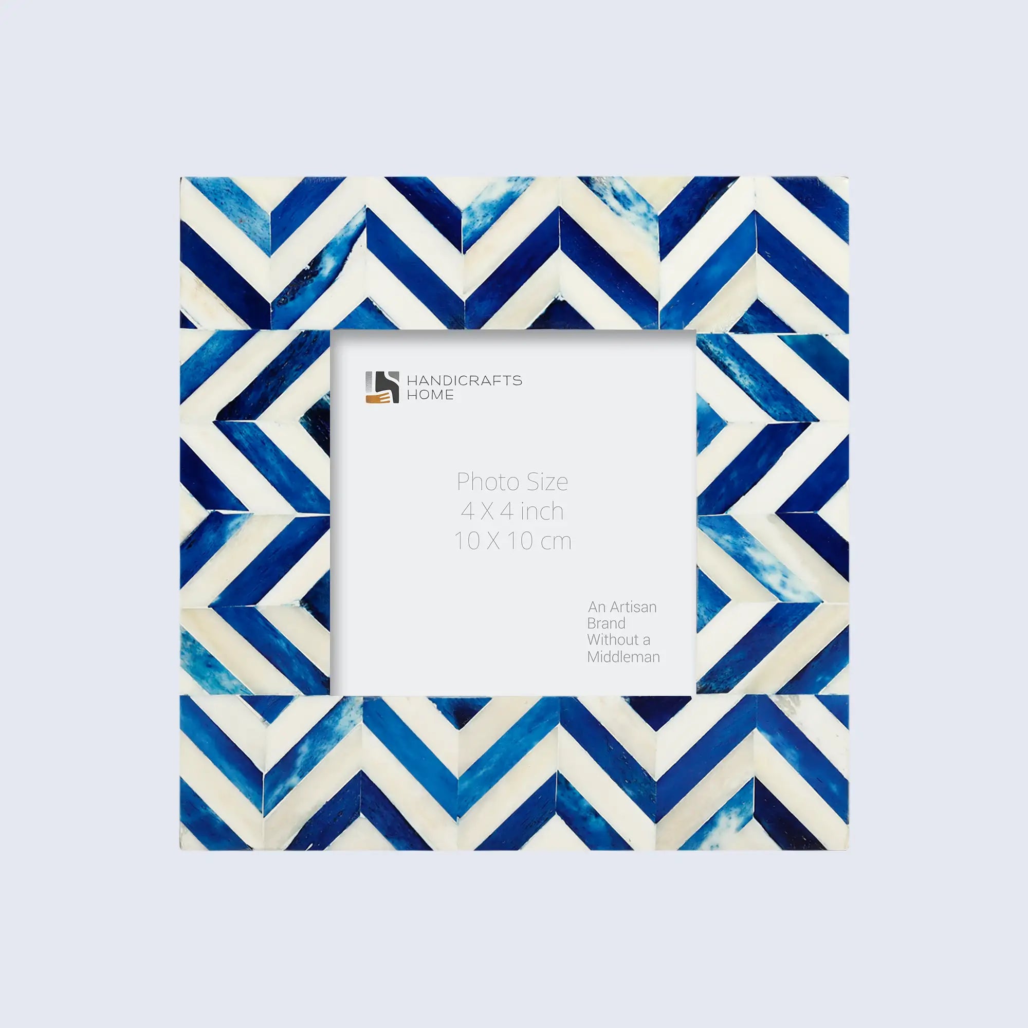 Baby Picture Frames Herringbone Pattern Bone Inlay Collection in 4 Colors