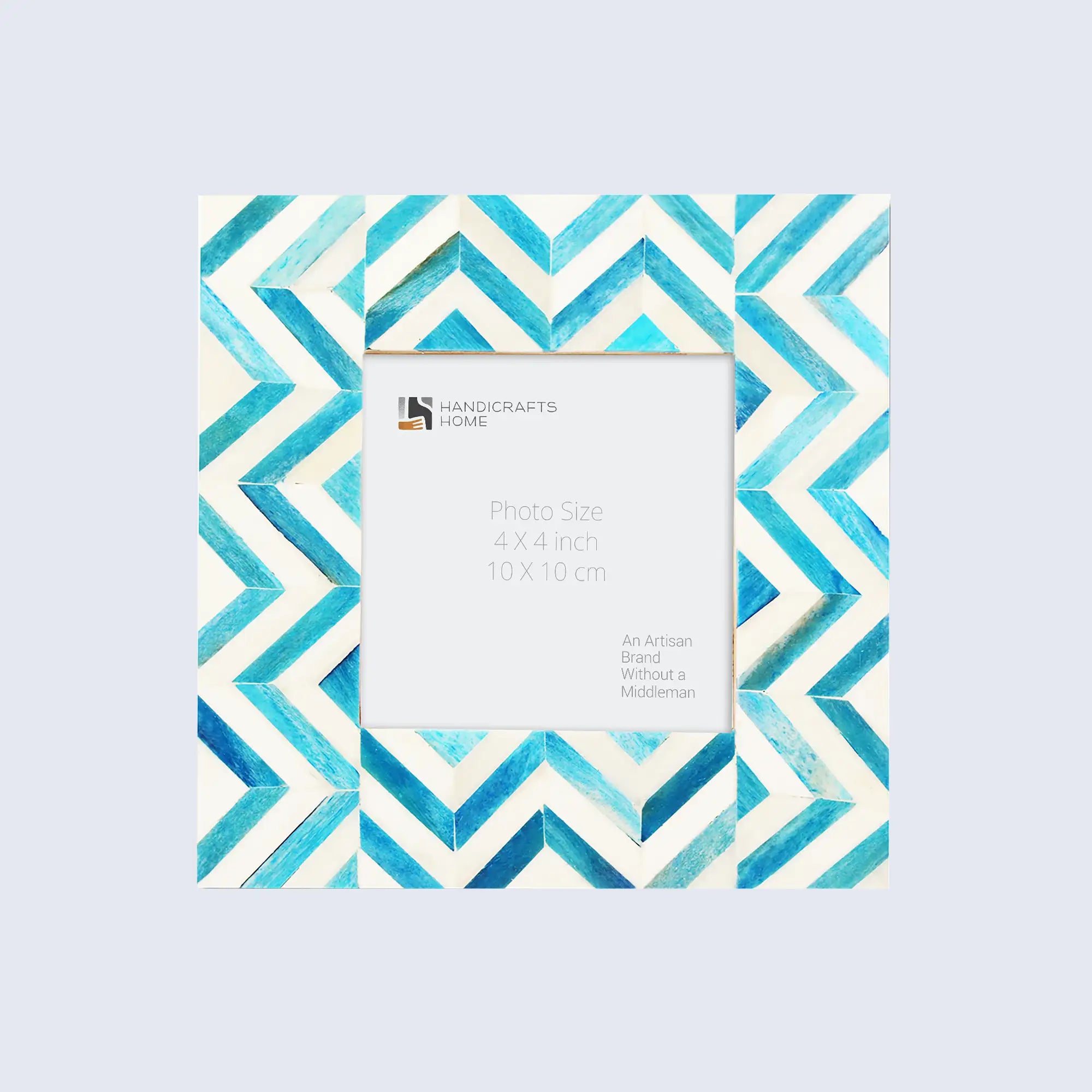 Baby Picture Frames Herringbone Pattern Bone Inlay Collection in 4 Colors
