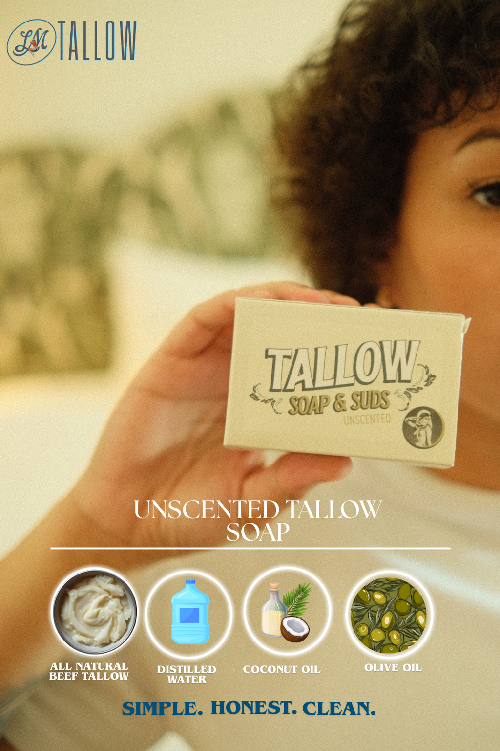 All-Natural Tallow Soap – Lavender Mint & Unscented | Non-Toxic Bar Soap With Tallow Lady May Tallow | Heirloom Boulevard