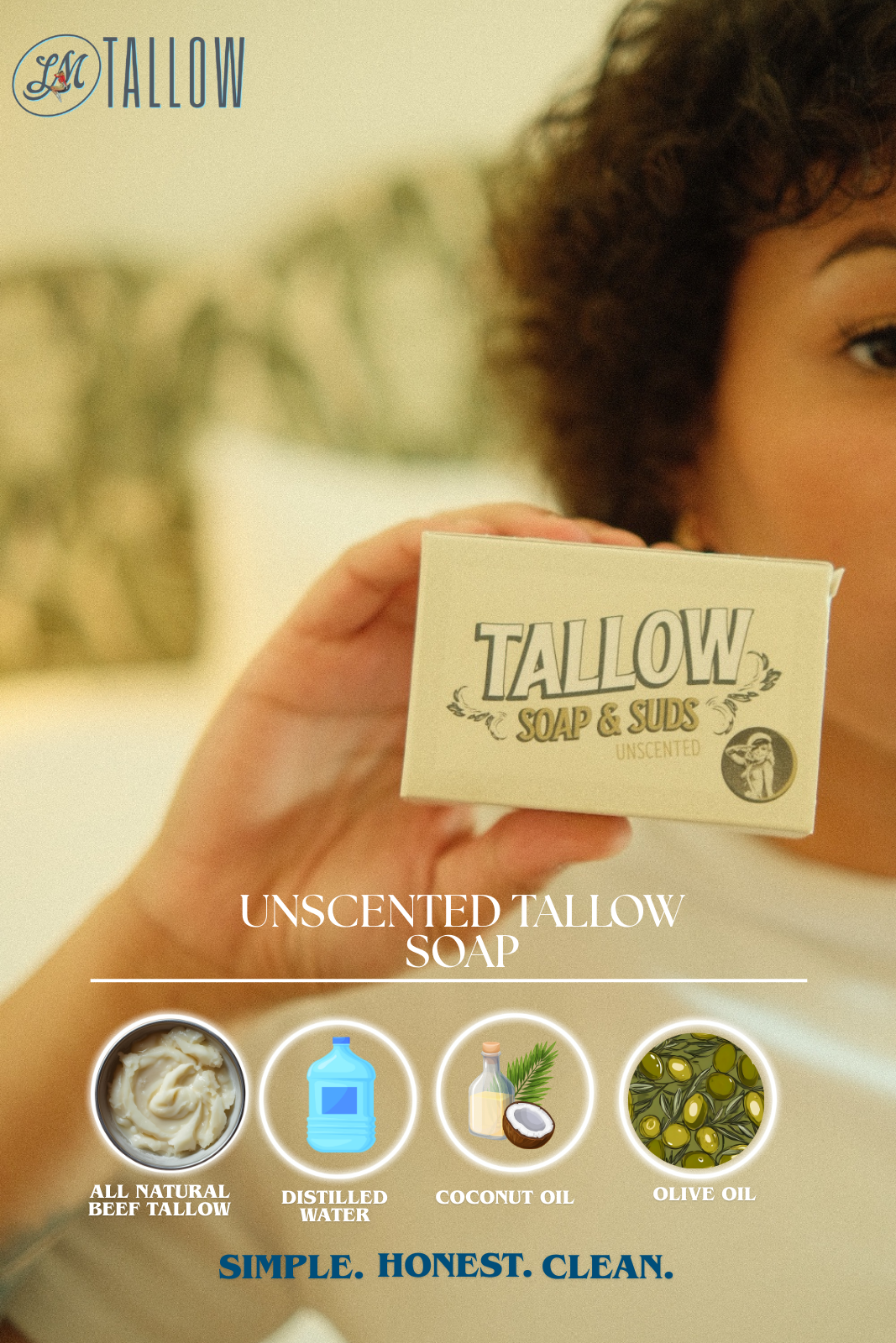 All-Natural Tallow Soap – Lavender Mint & Unscented | Non-Toxic Bar Soap With Tallow Lady May Tallow | Heirloom Boulevard