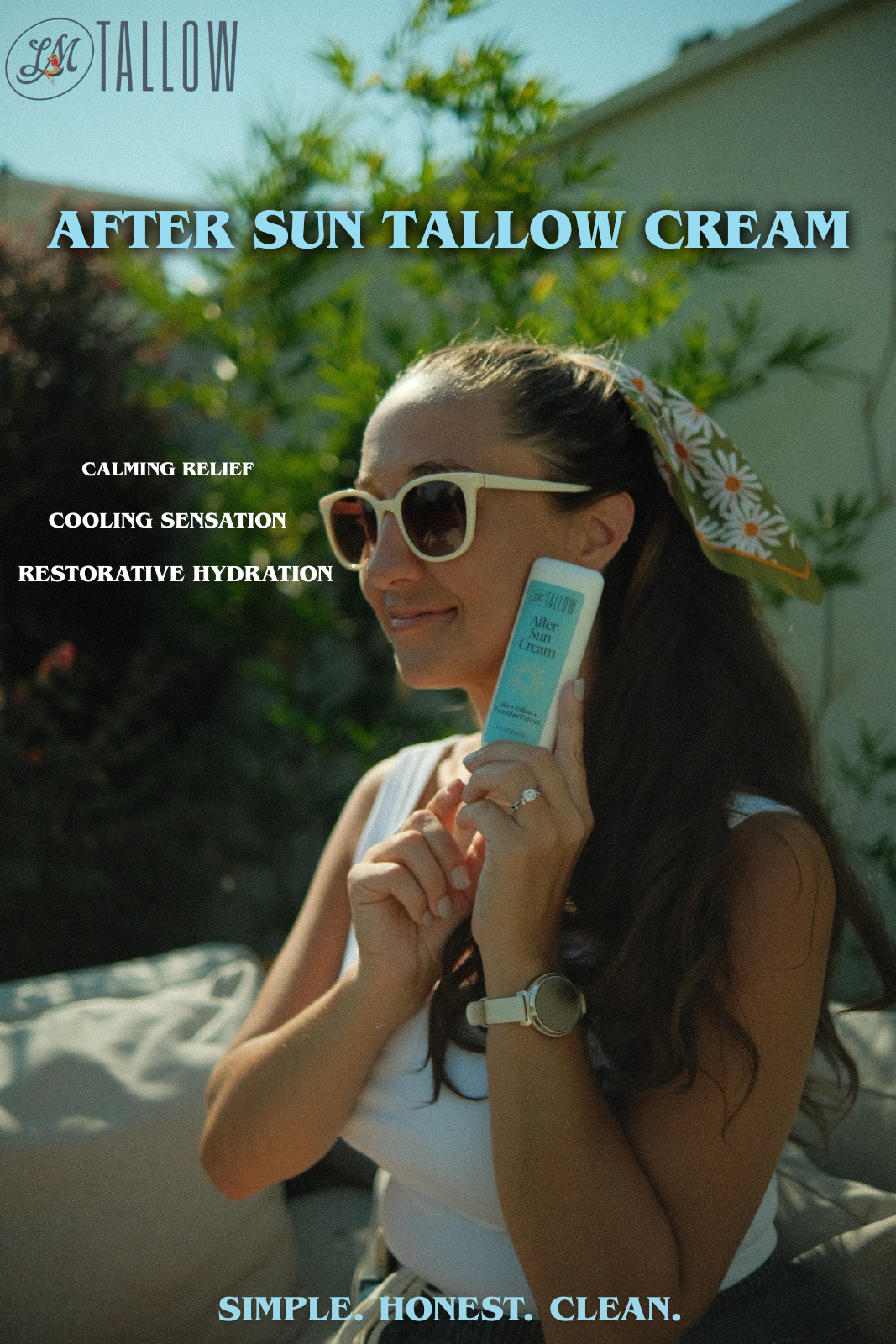 Tallow After Sun Cream | Nourishing Tallow Skincare | Natural Soothing Moisturizer Lady May Tallow | Heirloom Boulevard