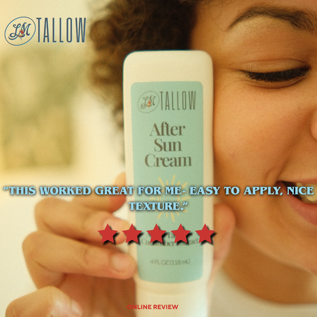 Tallow After Sun Cream | Nourishing Tallow Skincare | Natural Soothing Moisturizer Lady May Tallow | Heirloom Boulevard