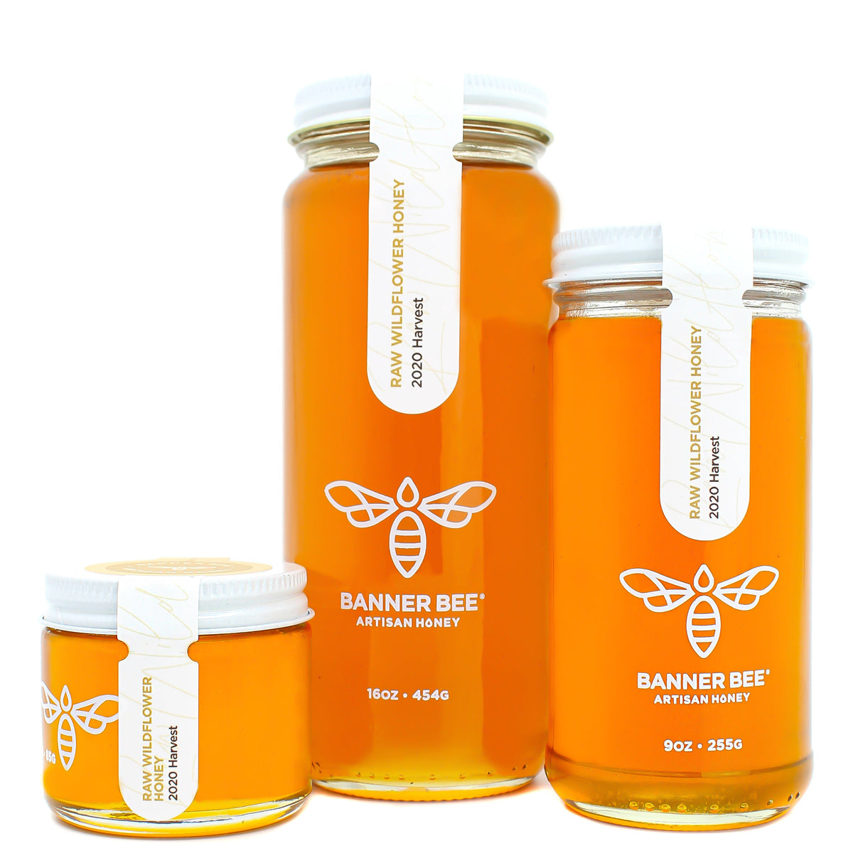 BannerBee Company Liquid Raw Wildflower Honey