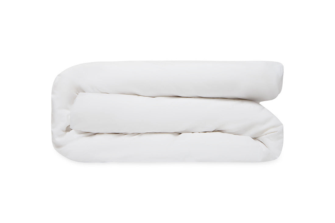 Relaxed Percale Duvet Cover White | Heirloom Boulevard