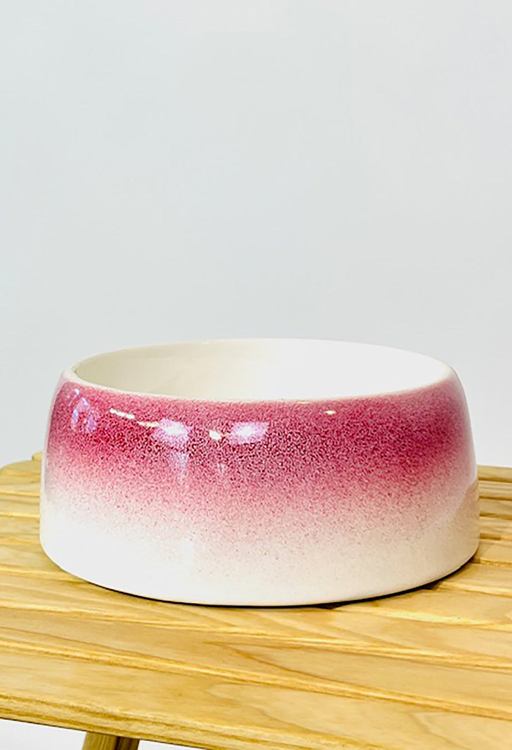 Byer of Maine  Pet Bowl - Roll Over Red