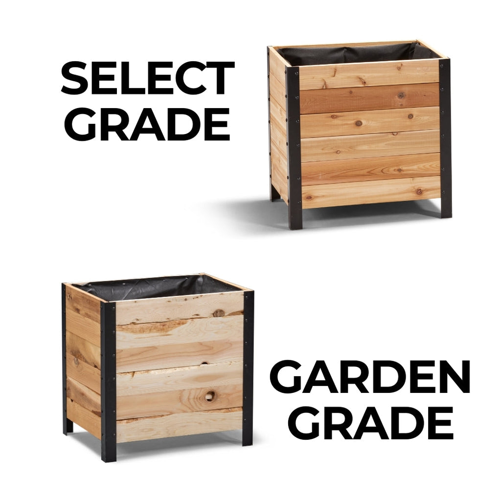 Cedar Planters 18" x 24" Planter Box - 24" TALL | Heirloom Boulevard