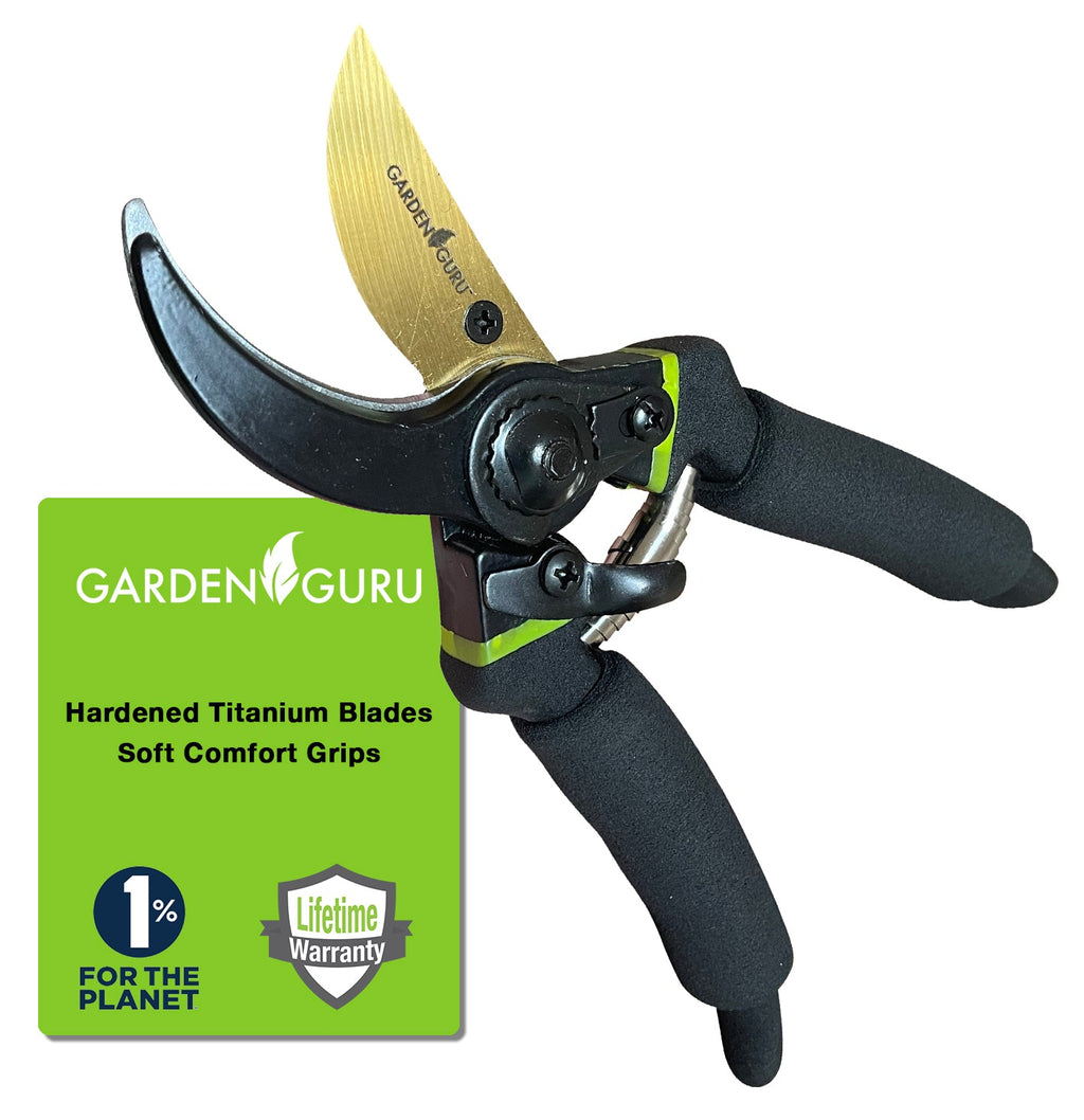 Garden Guru Titanium Soft Grip Garden Pruning Shears Clippers | Heirloom Boulevard
