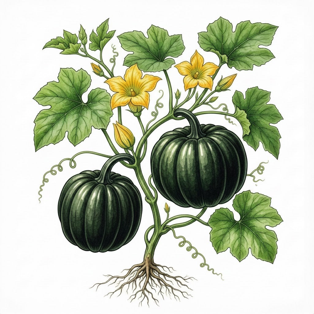 SQUASH (Acorn) Seeds, Table Queen | Heirloom Boulevard