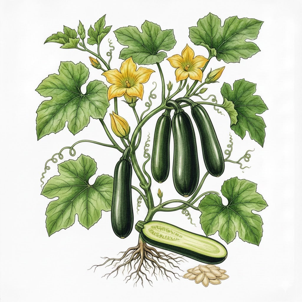 SQUASH Seeds, Black Beauty | Heirloom Boulevard