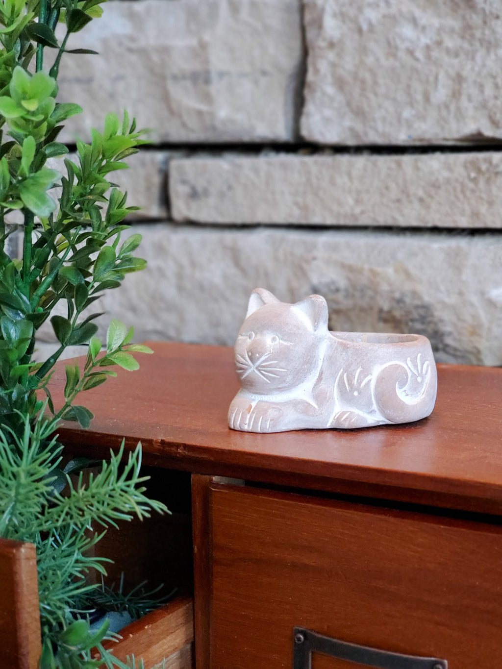 Terracotta Tea Light Candle Holder - Cat KORISSA | Heirloom Boulevard