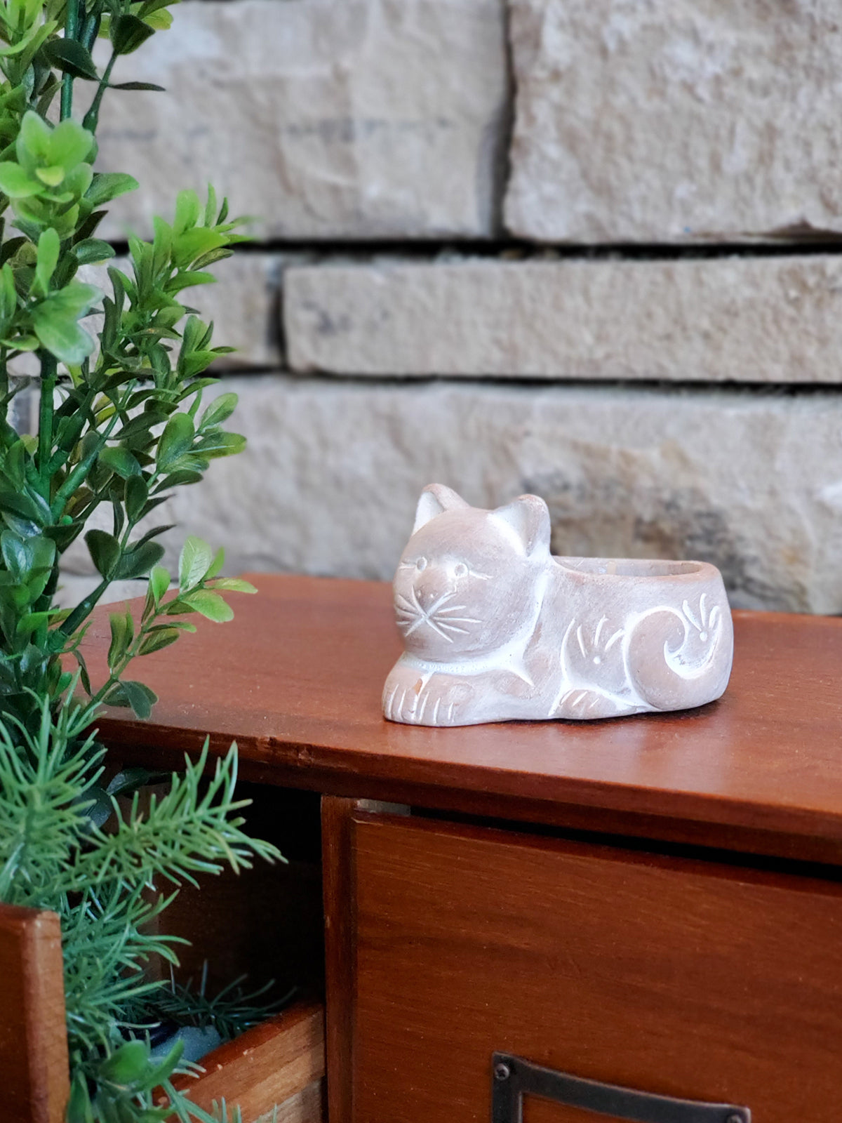 Terracotta Tea Light Candle Holder - Cat KORISSA | Heirloom Boulevard