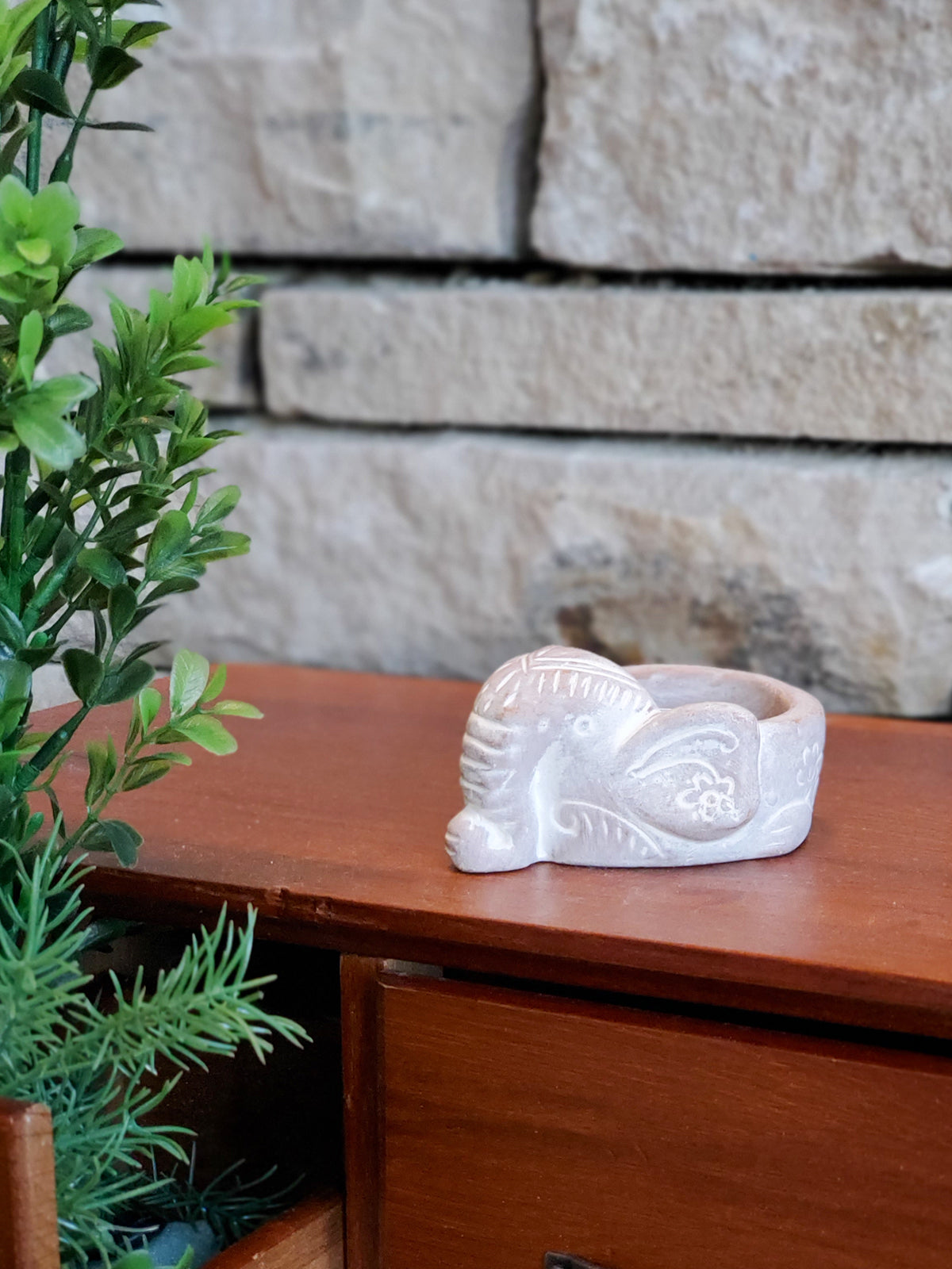 Terracotta Tea Light Candle Holder - Elephant KORISSA | Heirloom Boulevard