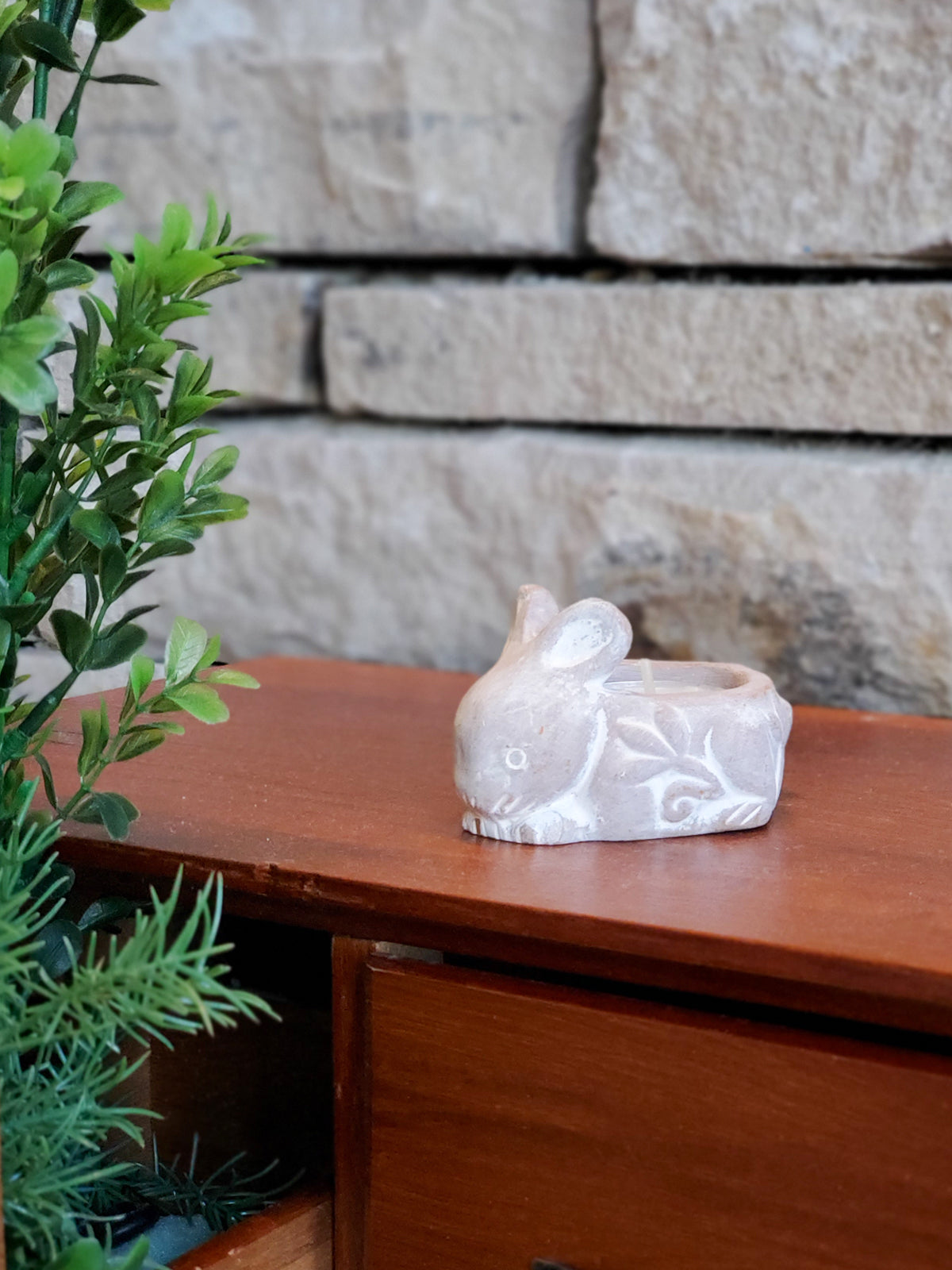 Terracotta Tea Light Candle Holder - Rabbit KORISSA | Heirloom Boulevard