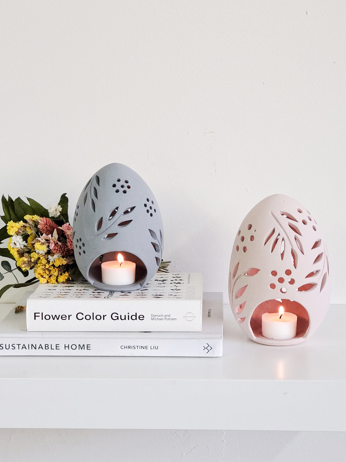Terracotta Egg Lantern - Set of 2 KORISSA | Heirloom Boulevard