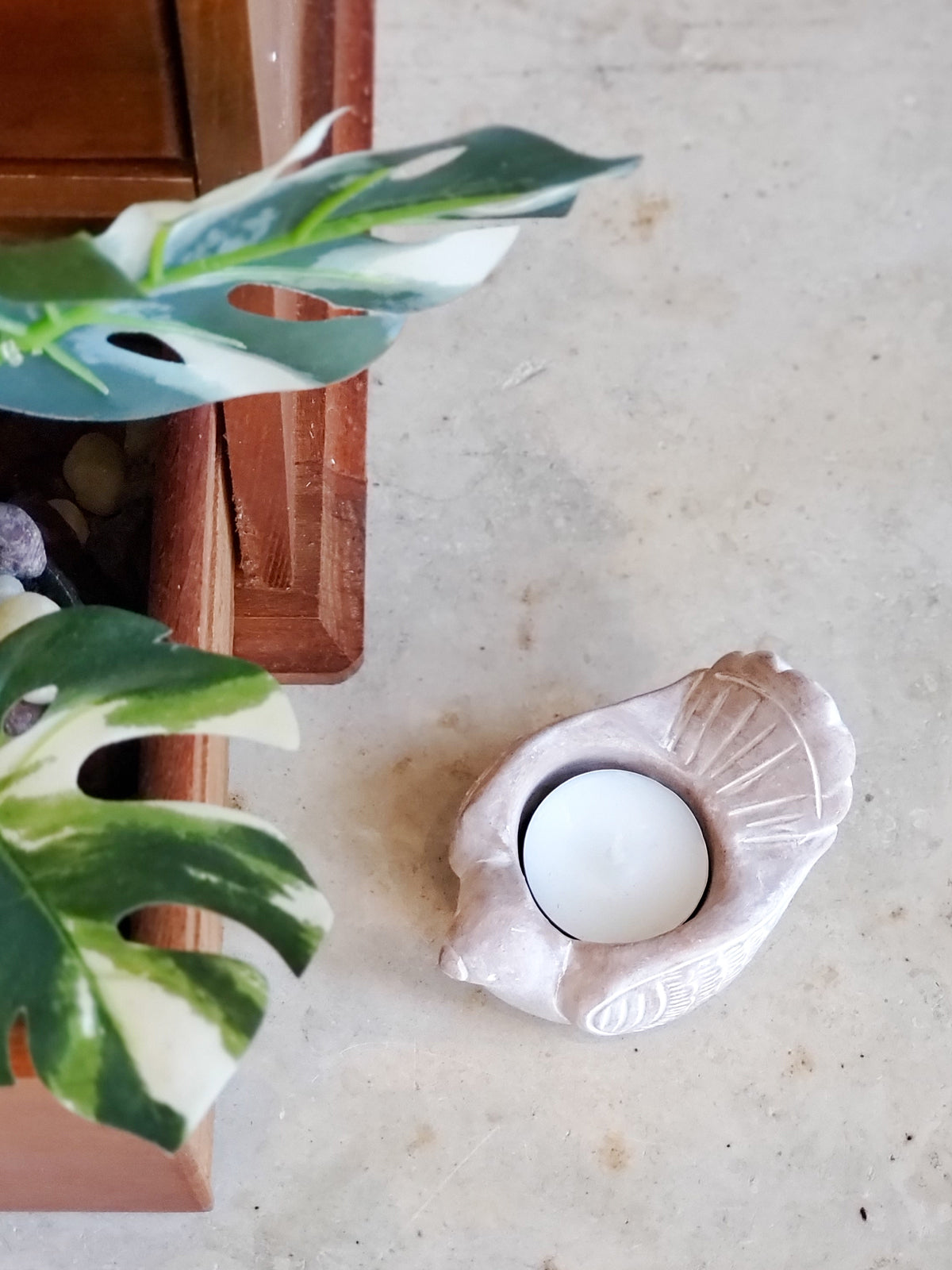 Terracotta Tea Light Candle Holder - Bird KORISSA | Heirloom Boulevard