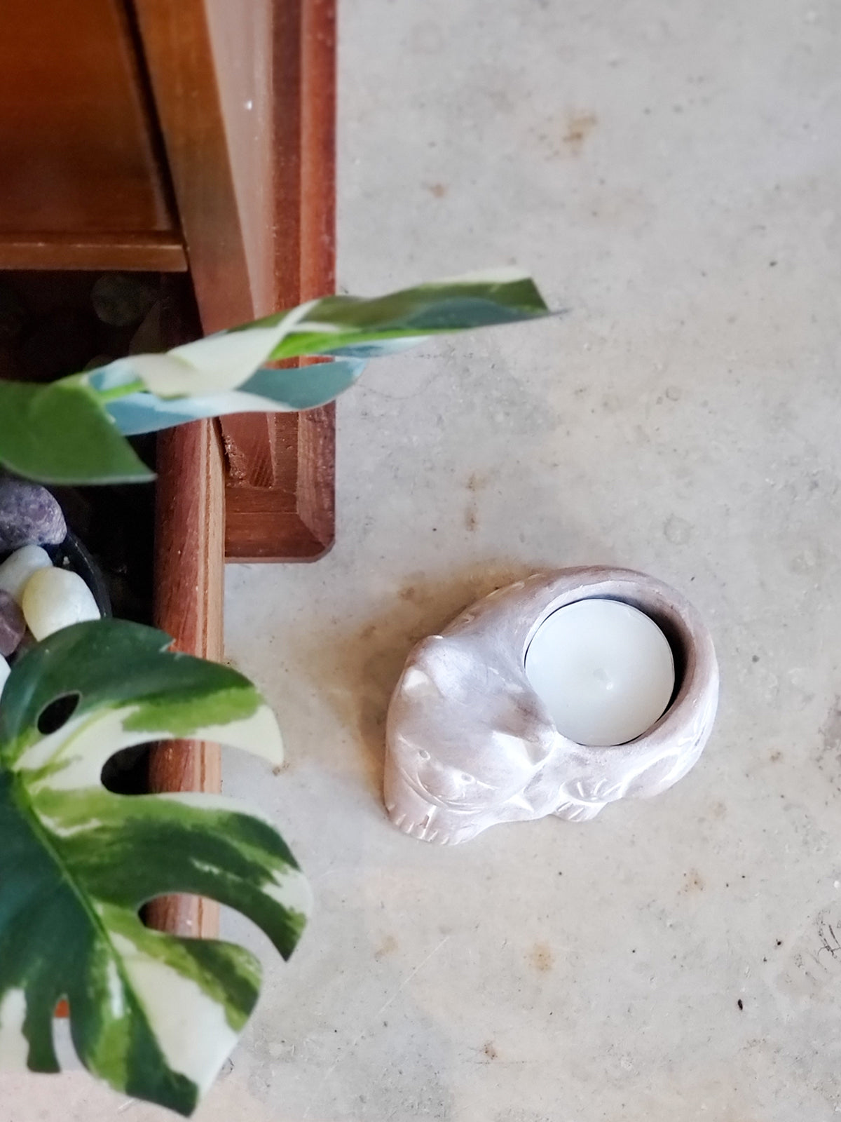 Terracotta Tea Light Candle Holder - Cat KORISSA | Heirloom Boulevard