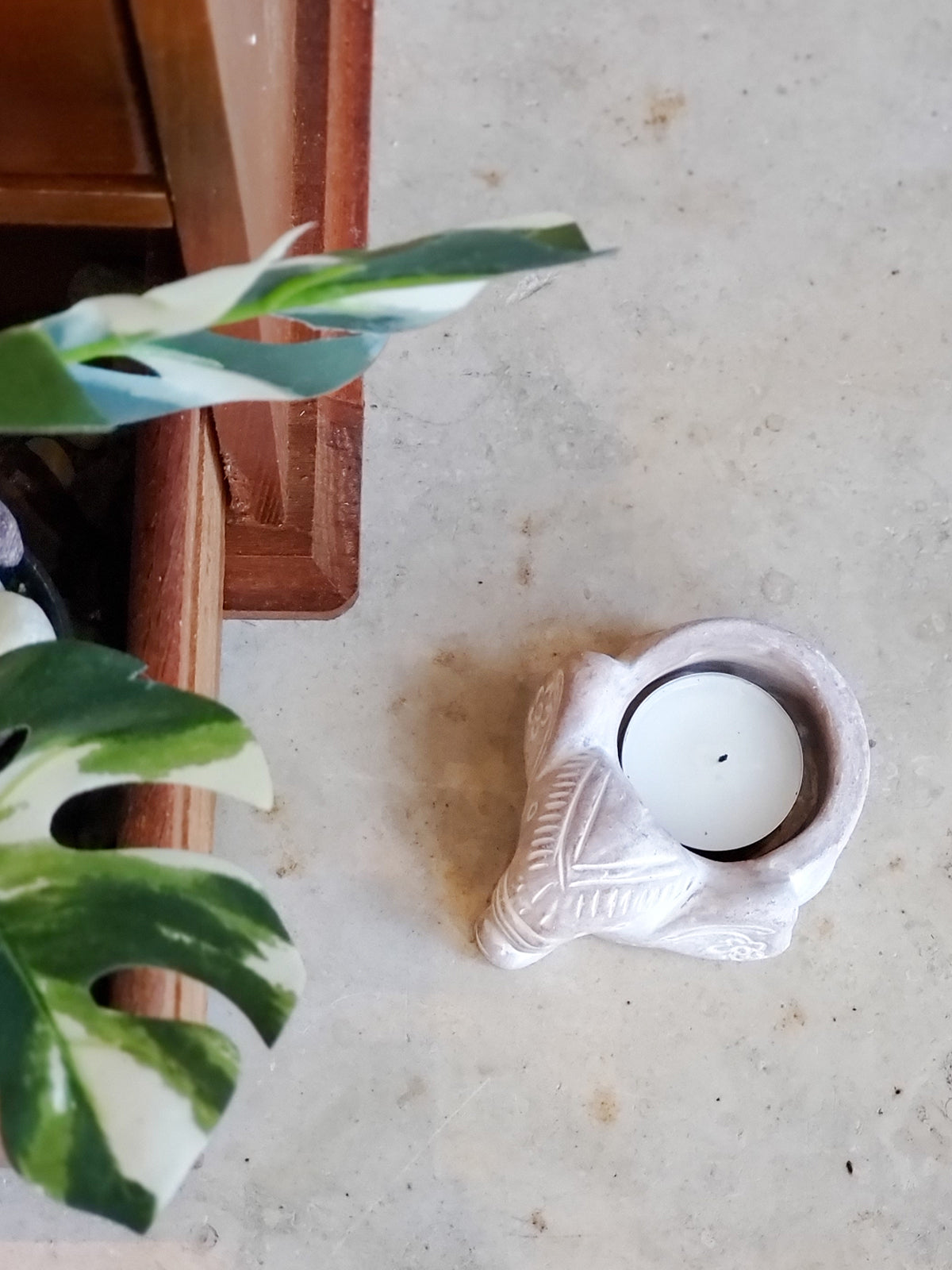 Terracotta Tea Light Candle Holder - Elephant KORISSA | Heirloom Boulevard