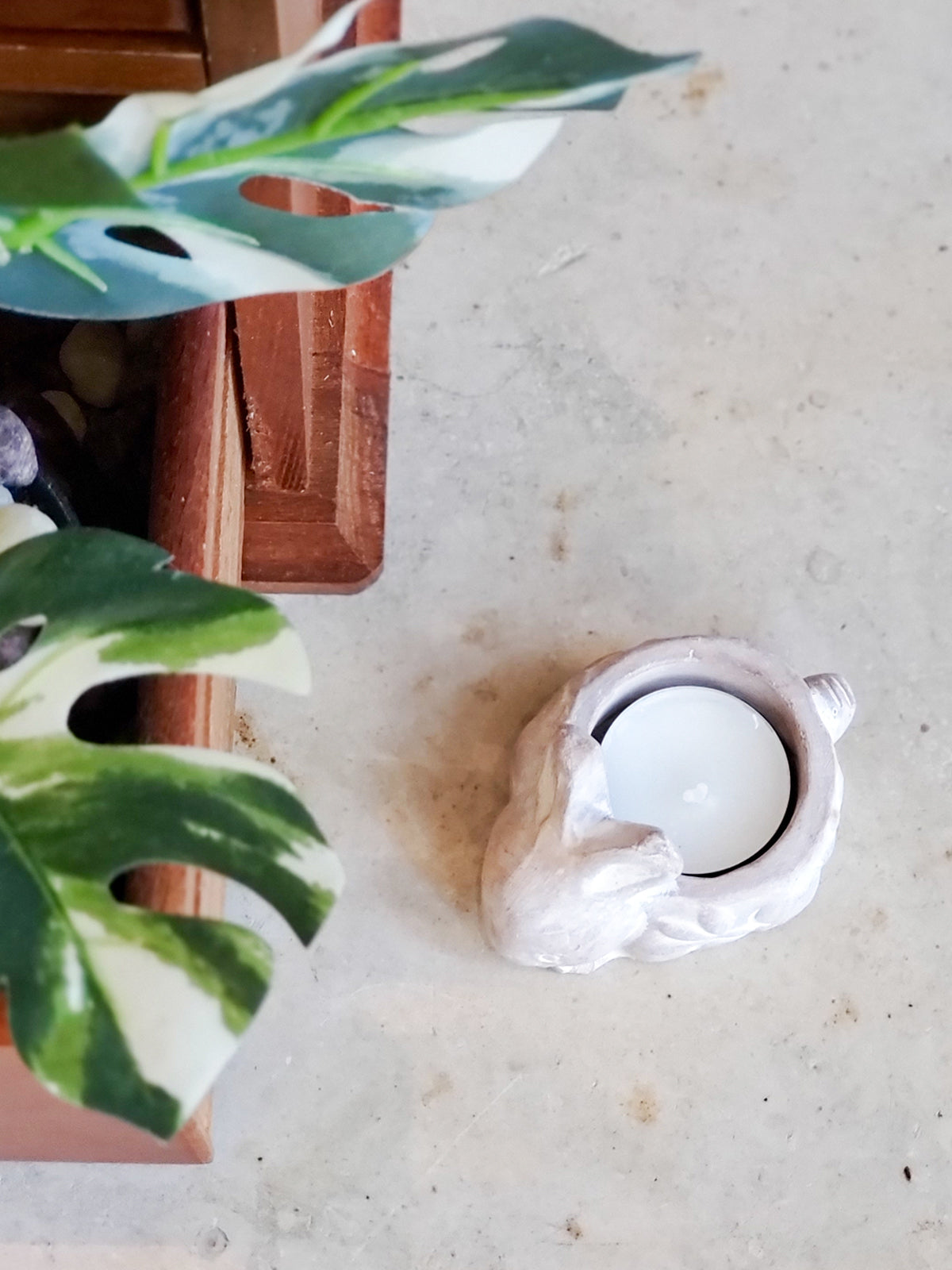 Terracotta Tea Light Candle Holder - Rabbit KORISSA | Heirloom Boulevard
