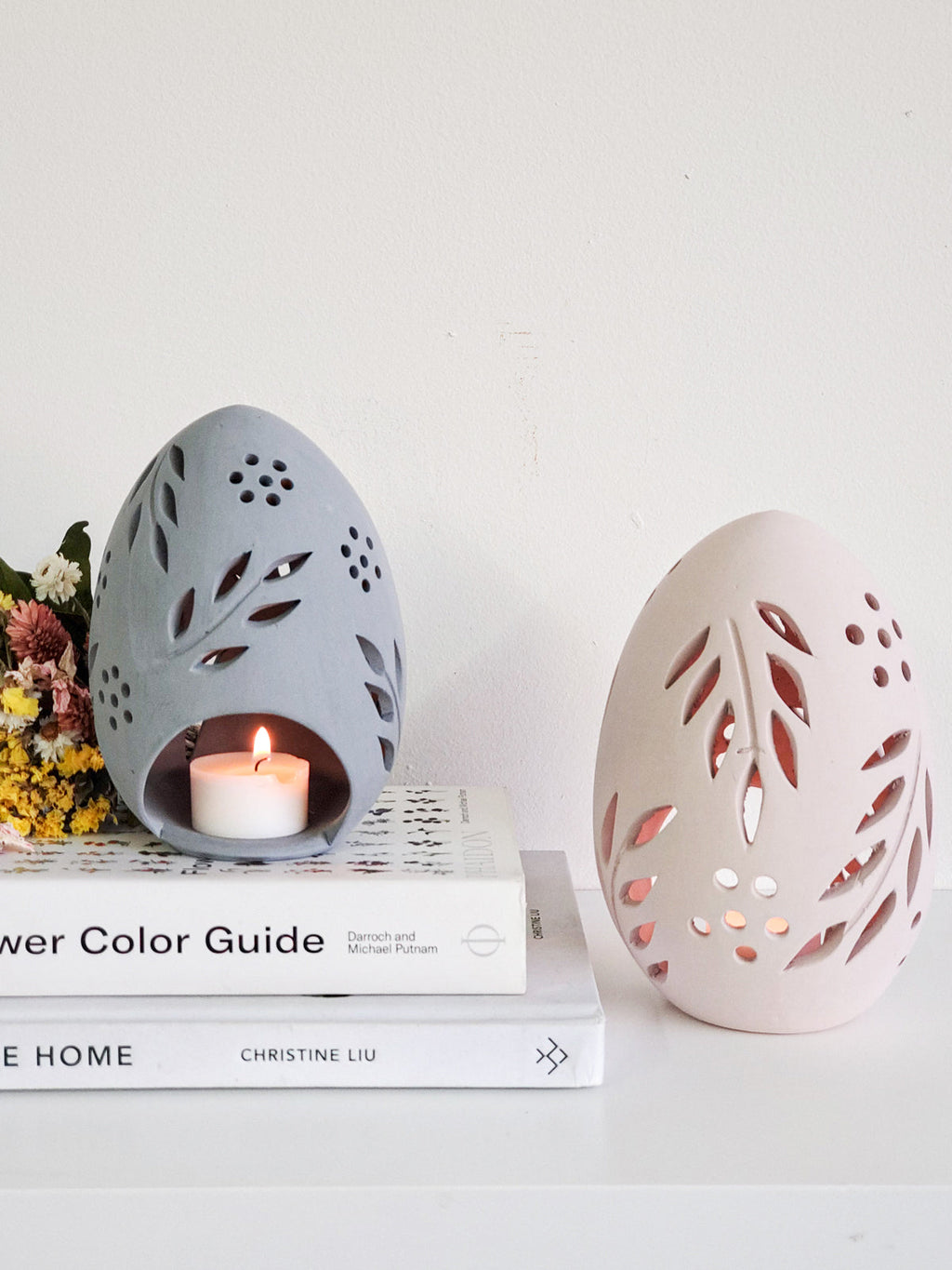 Terracotta Egg Lantern - Set of 2 KORISSA | Heirloom Boulevard