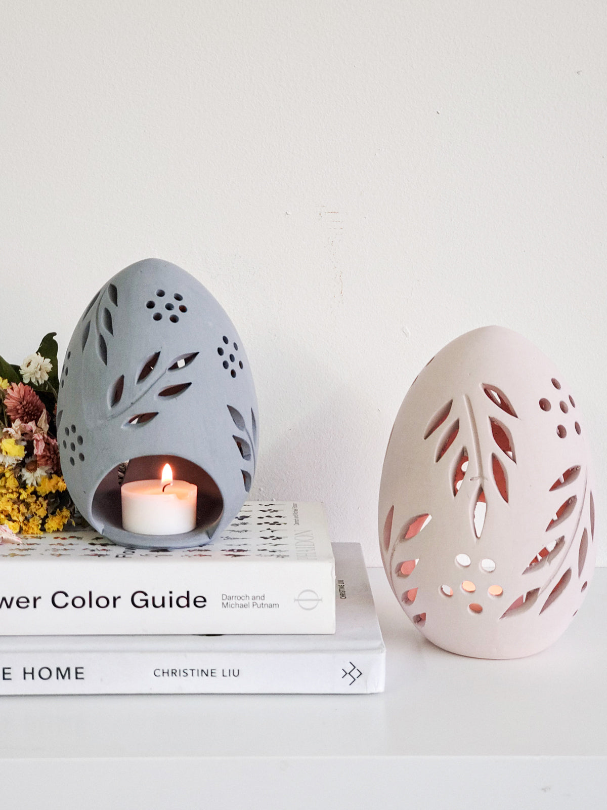 Terracotta Egg Lantern - Set of 2 KORISSA | Heirloom Boulevard