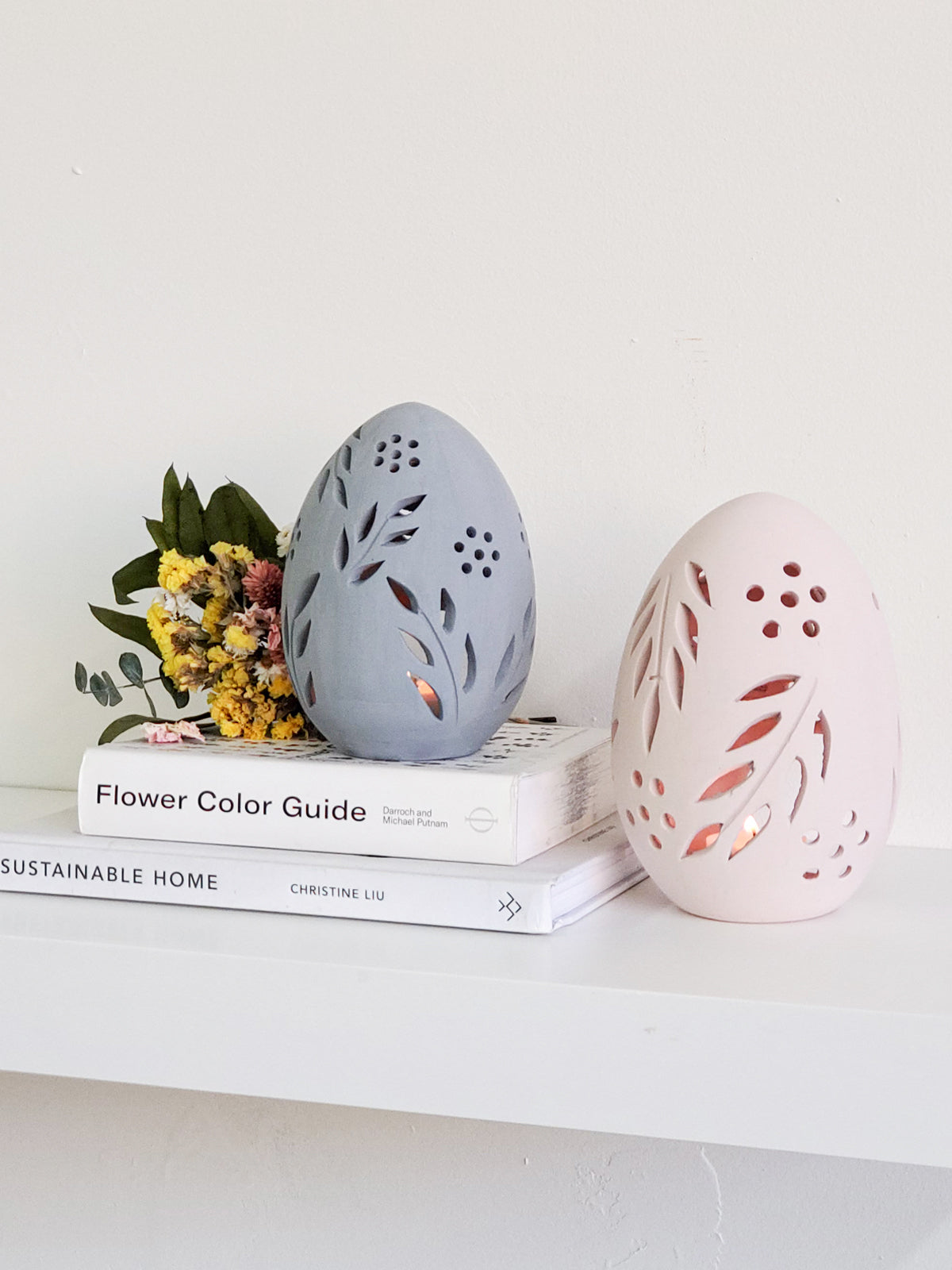 Terracotta Egg Lantern - Set of 2 KORISSA | Heirloom Boulevard