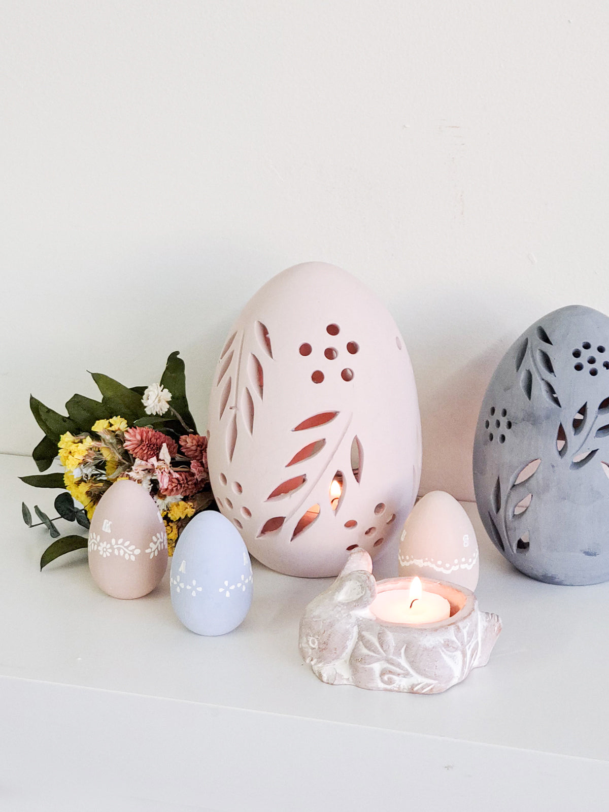Terracotta Egg Lantern - Set of 2 KORISSA | Heirloom Boulevard