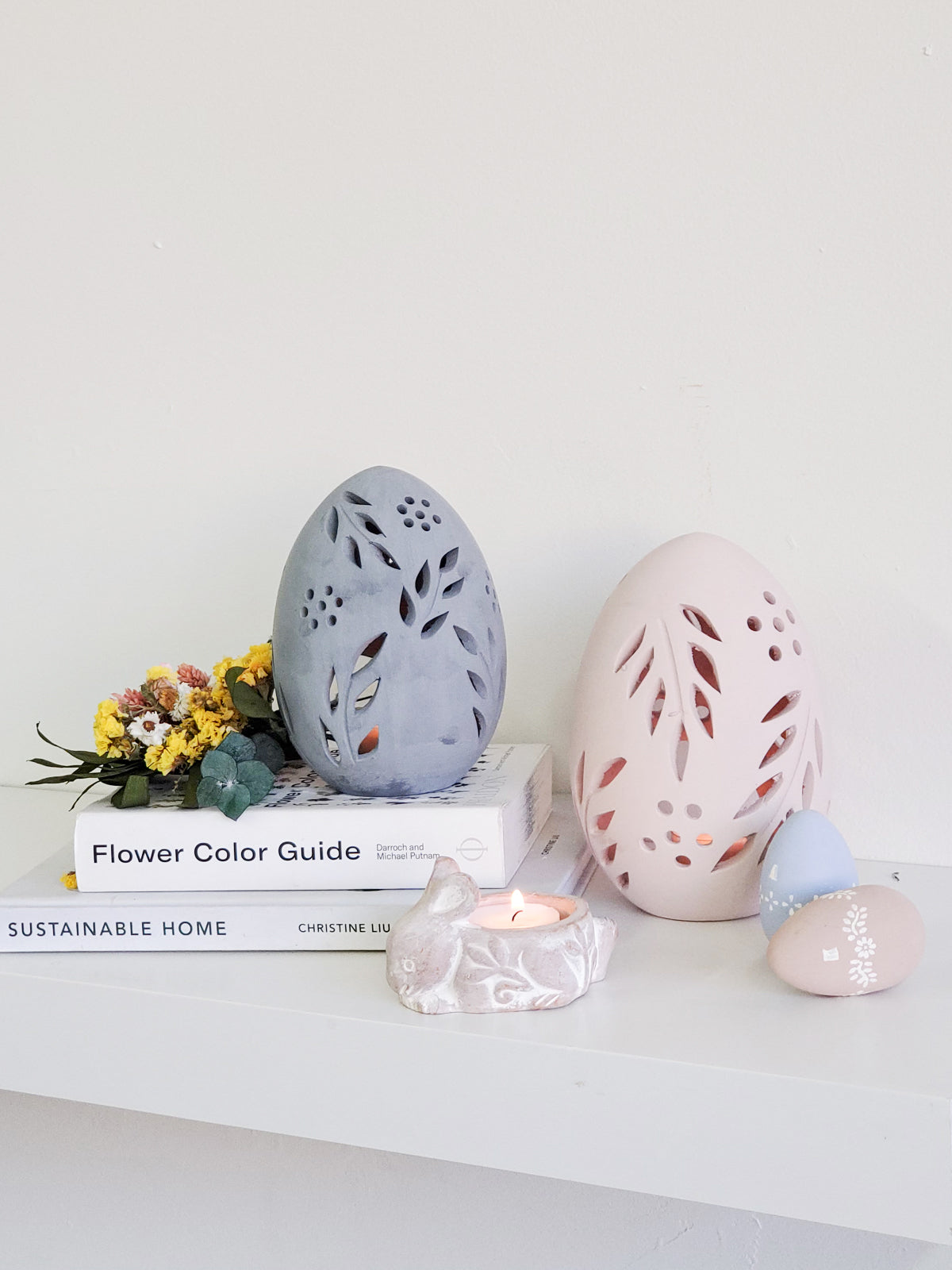 Terracotta Egg Lantern - Set of 2 KORISSA | Heirloom Boulevard