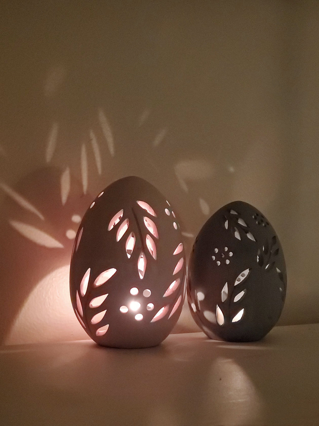 Terracotta Egg Lantern - Set of 2 KORISSA | Heirloom Boulevard