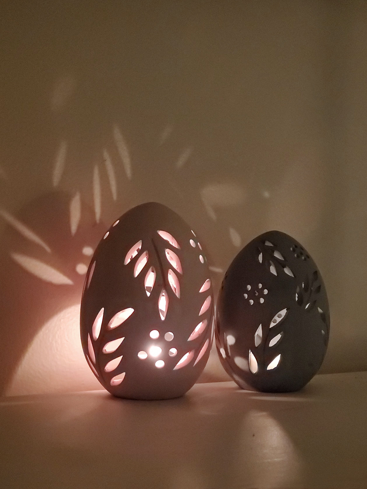 Terracotta Egg Lantern - Set of 2 KORISSA | Heirloom Boulevard